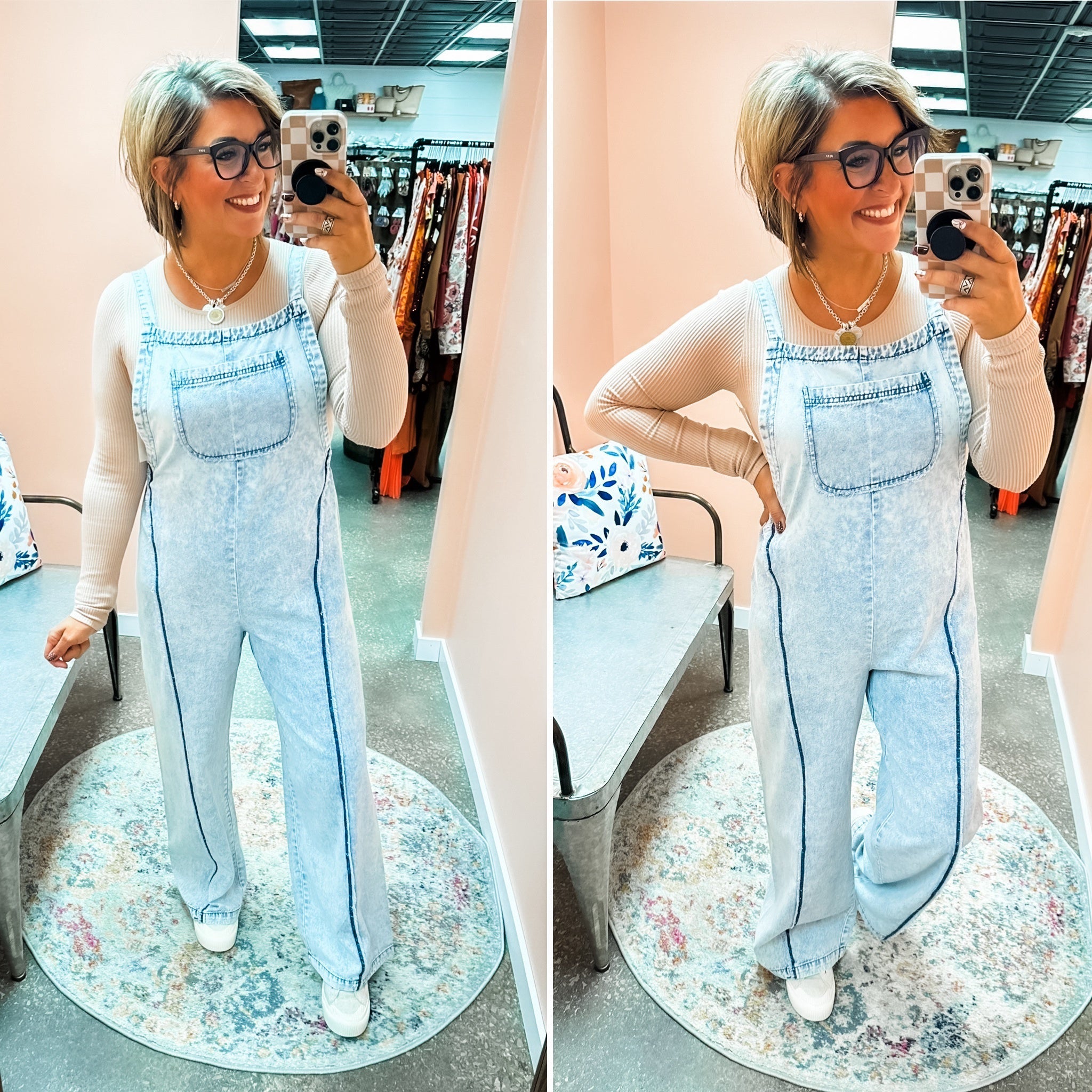 Repeat The Past Denim Jumpsuit Overalls