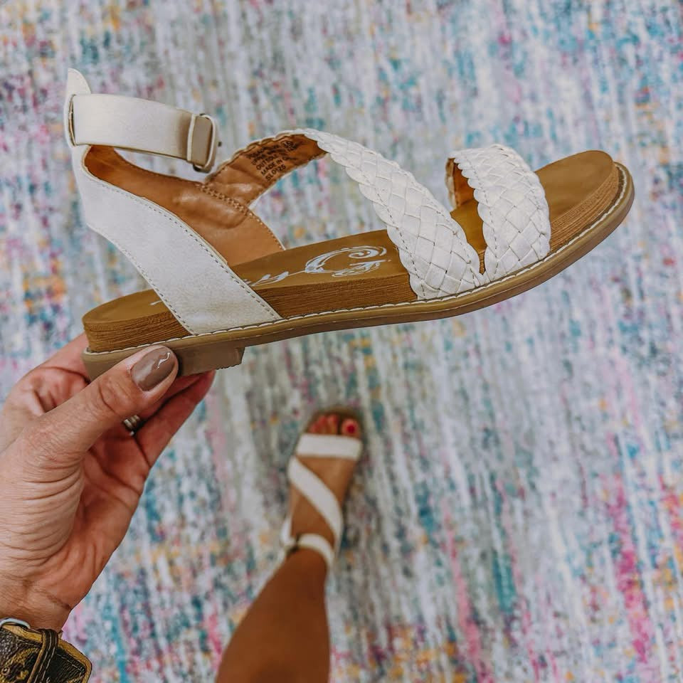 Sylvie Braided Sandal - Cream
