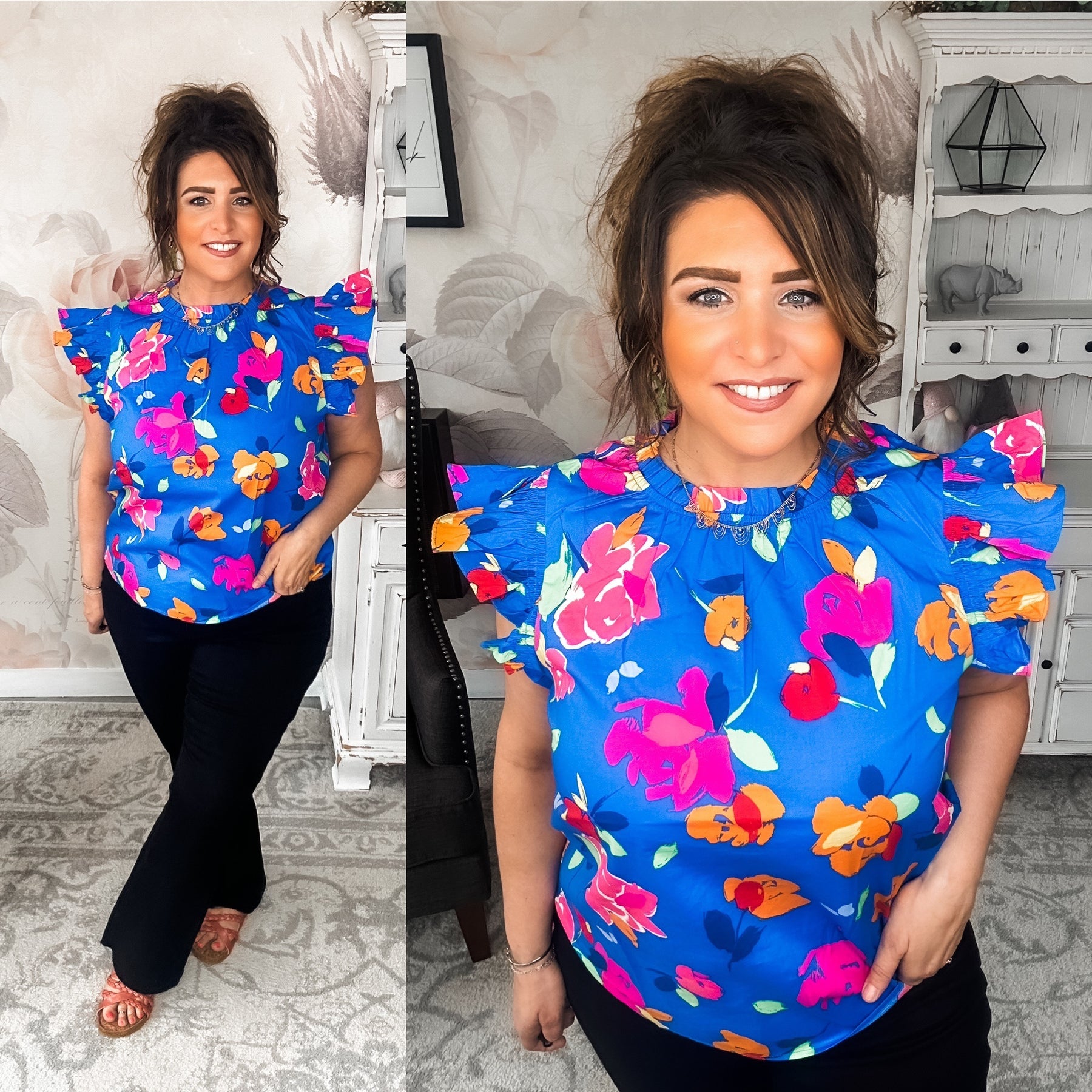 So Much Left Undone Floral Blouse