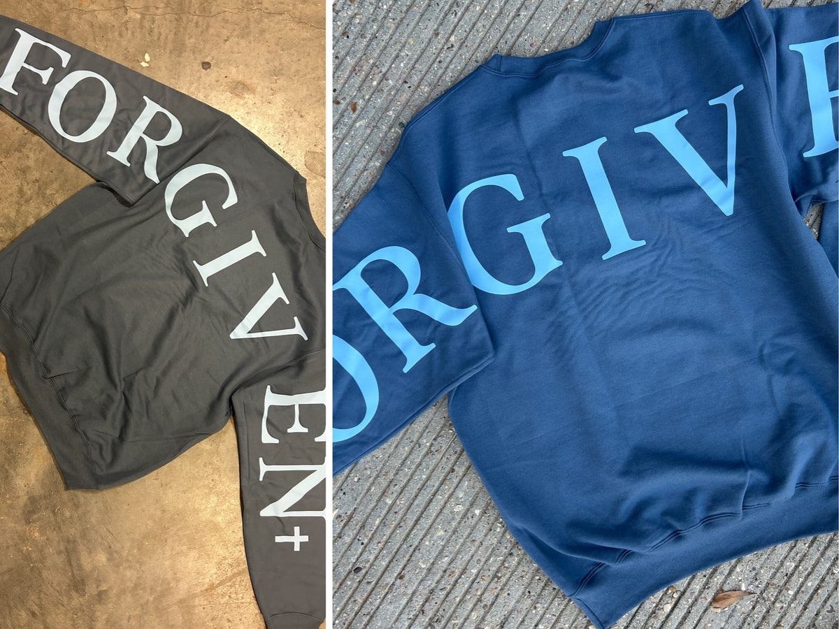 Forgiven Blue Sweatshirt *ONLINE EXCLUSIVE*