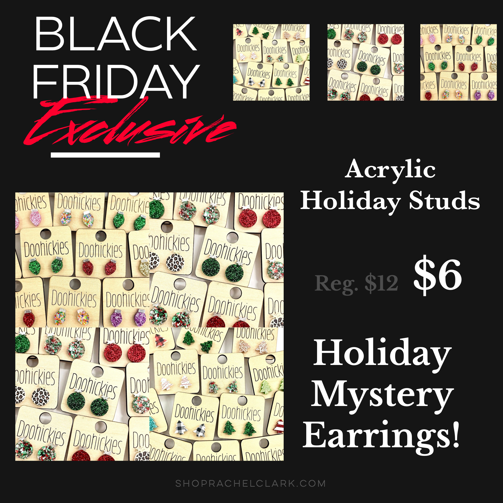 BLACK FRIDAY EXCLUSIVE - MYSTERY Holiday Stud Earrings