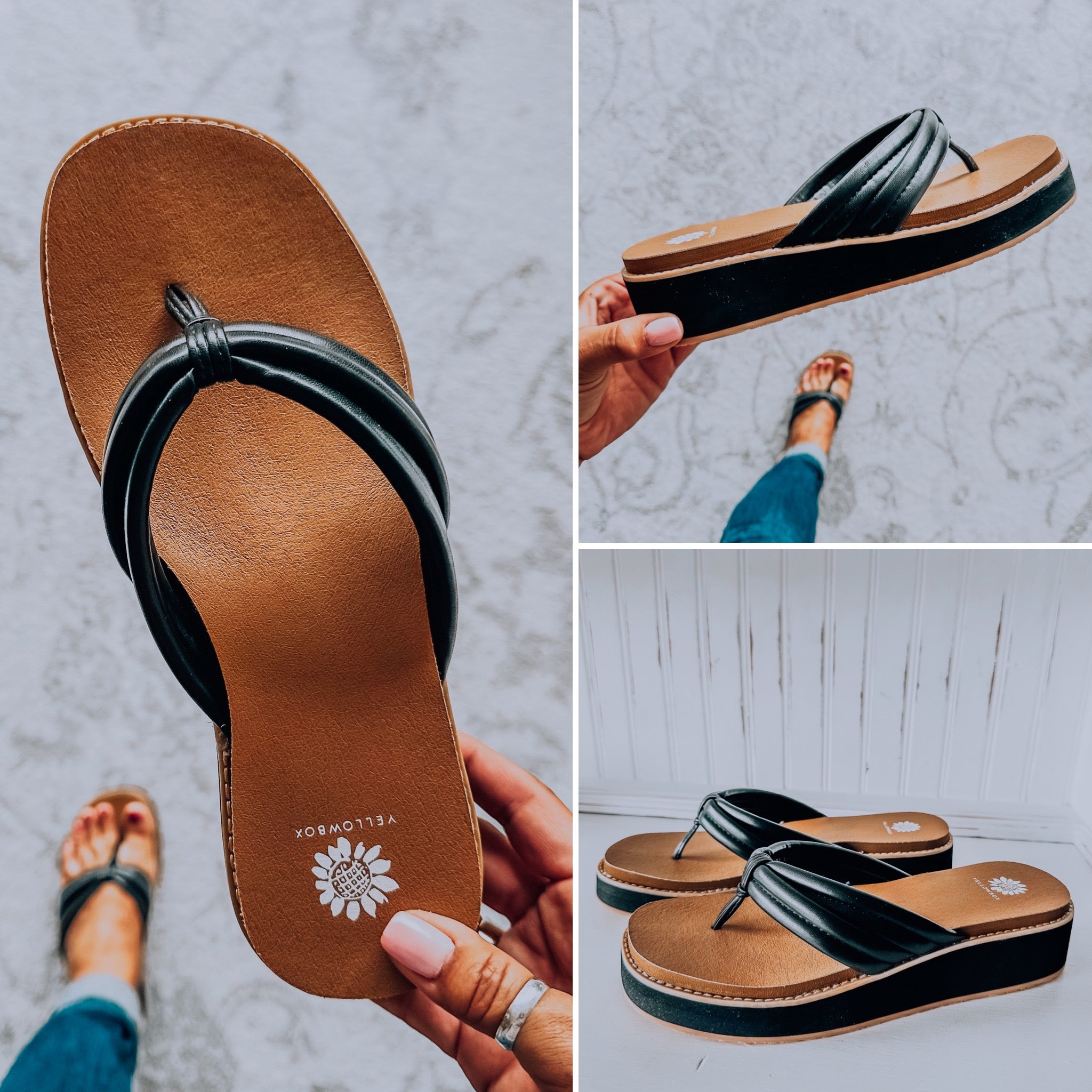 Hasani Flatform Sandal - Black