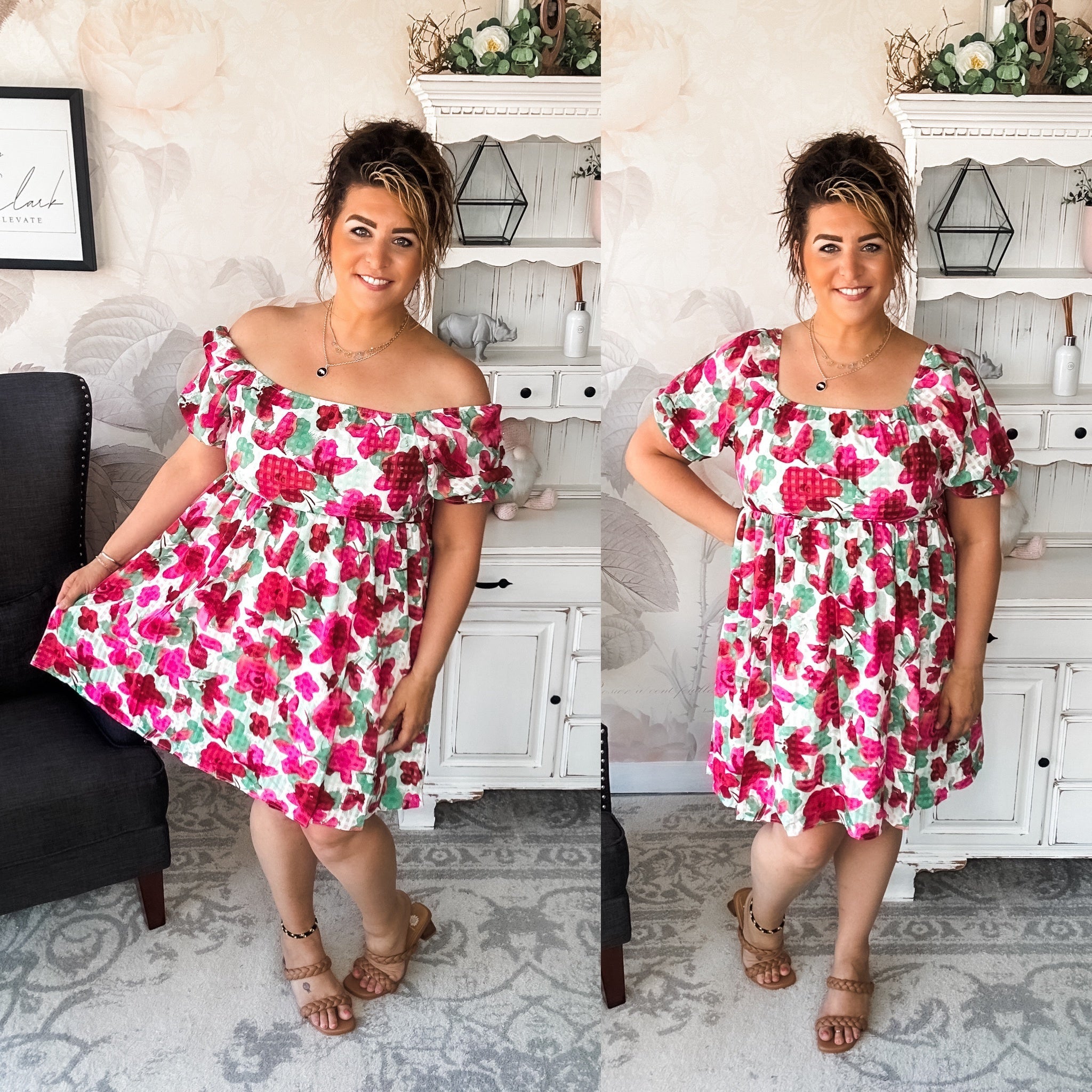 Sunshine on Your Face Floral Dress