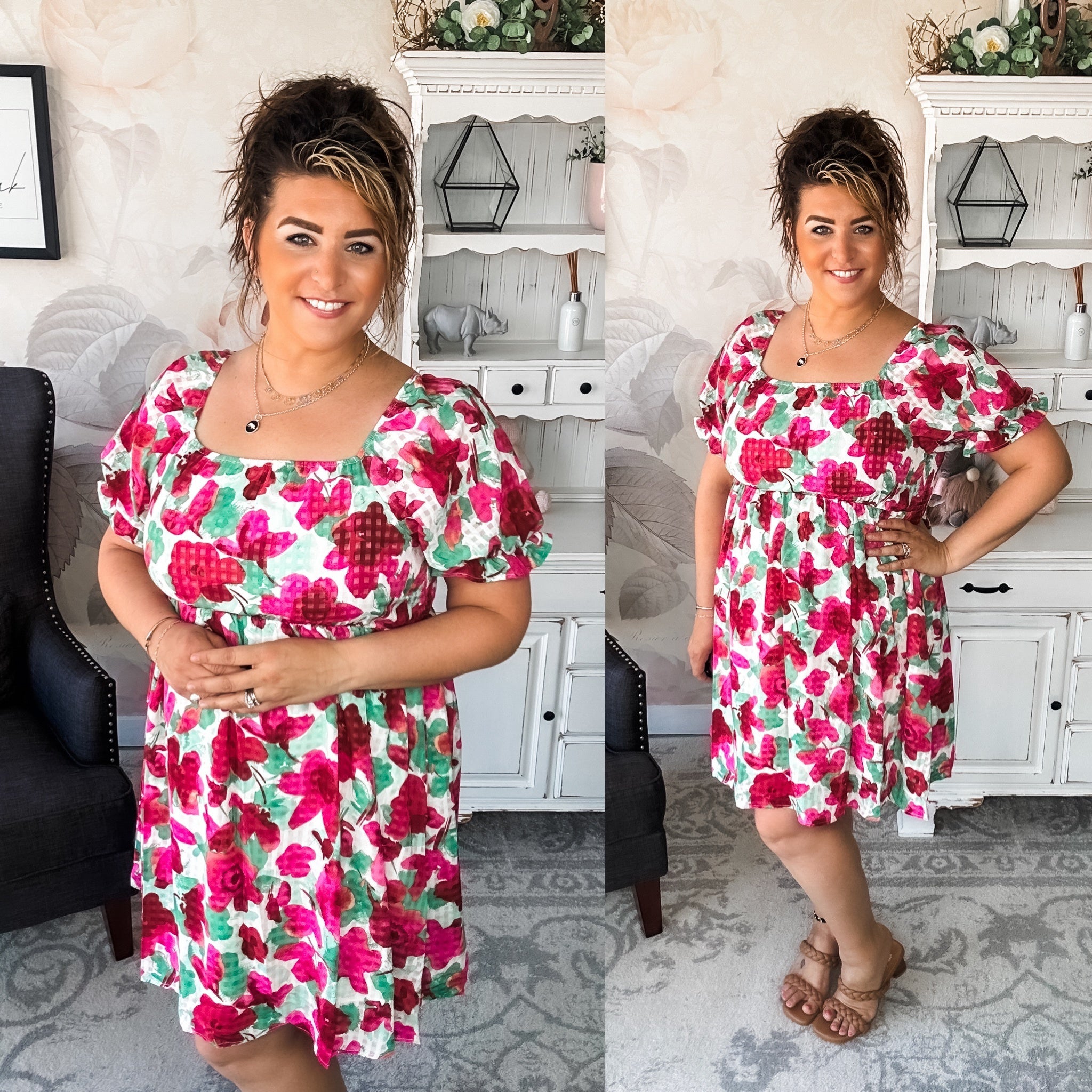 Sunshine on Your Face Floral Dress