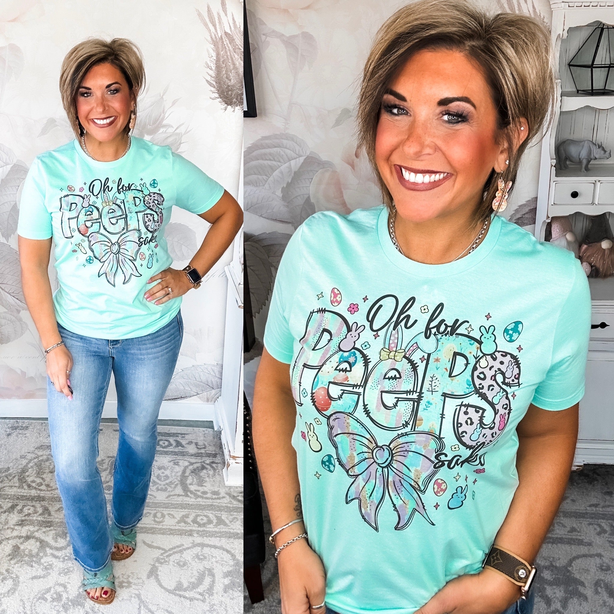 For Peeps Sake Mint Graphic Tee