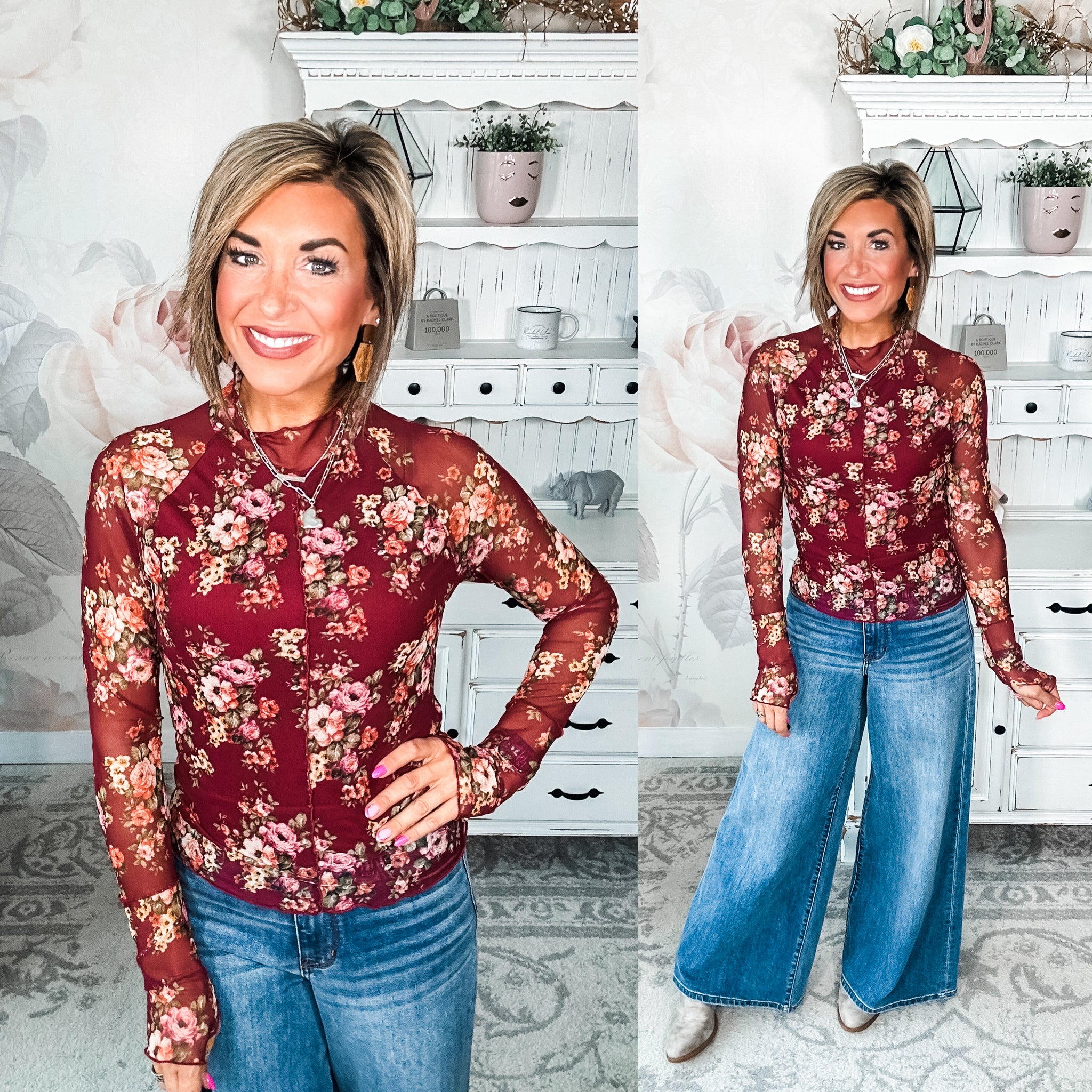 Better Than I Ever Did Top - Burgundy