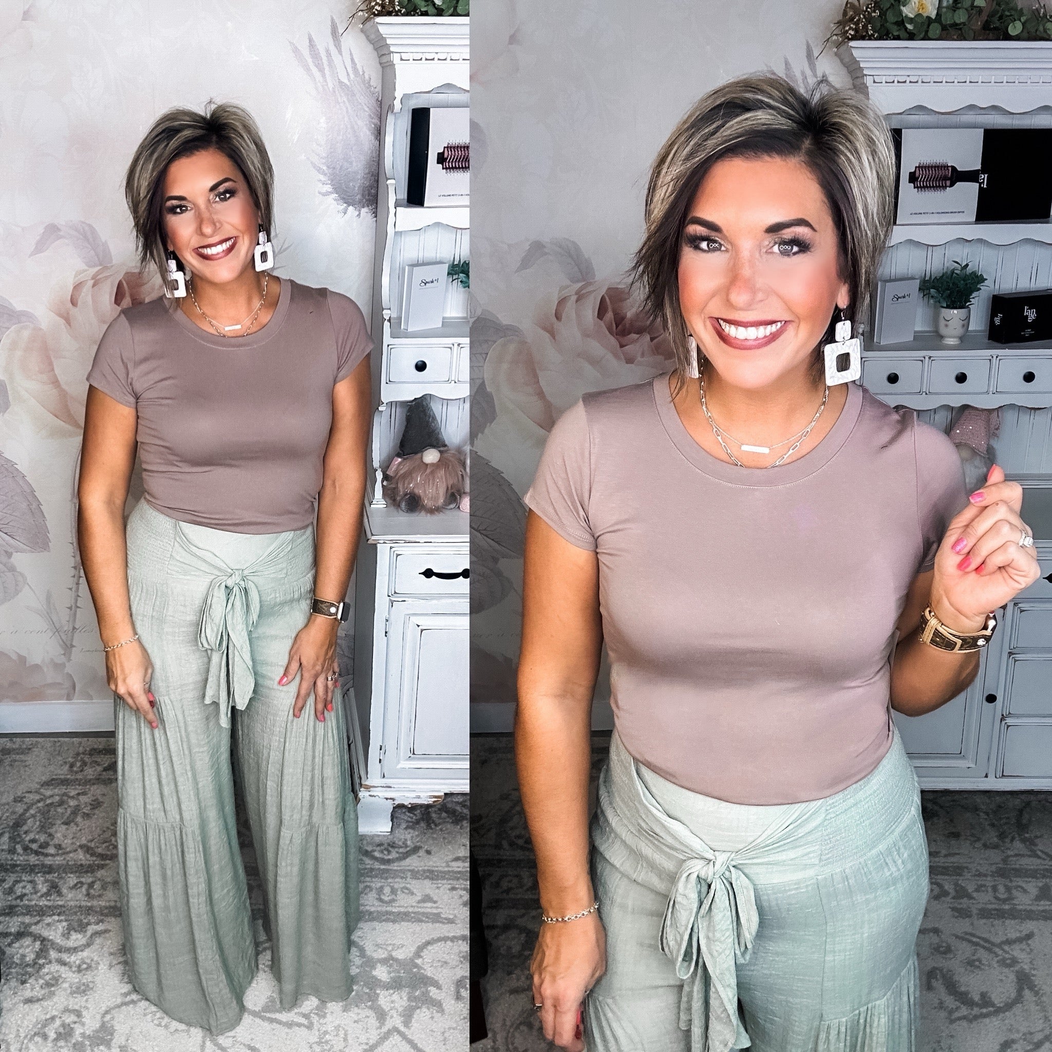 You Wanna Know Short Sleeve Tee - Deep Taupe