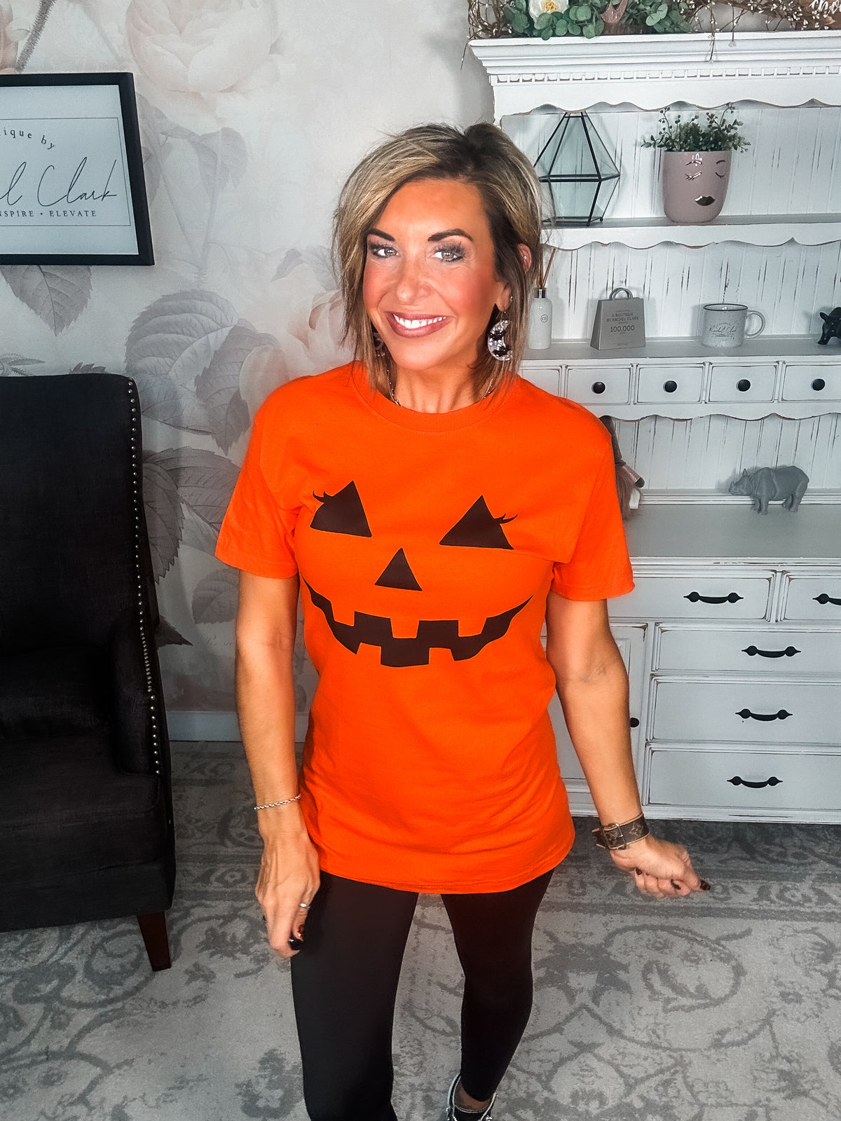 Pumpkin Face Graphic Tee