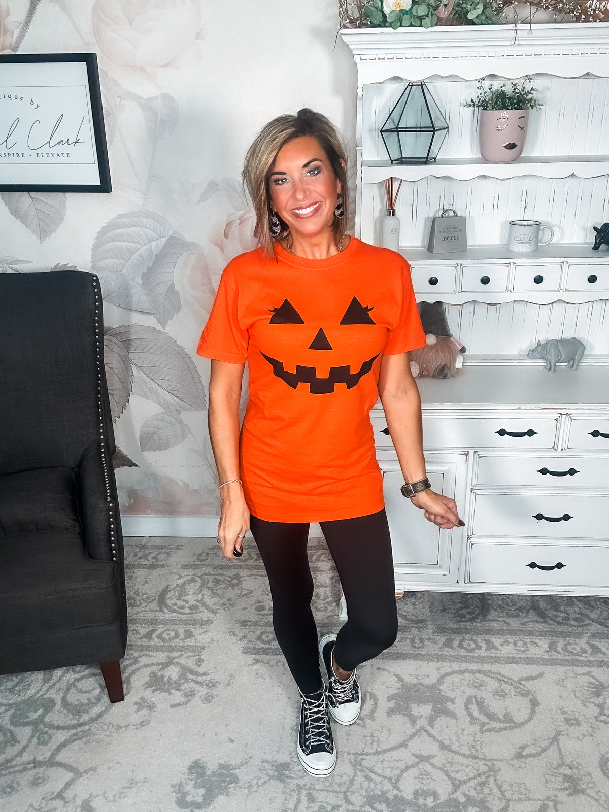 Pumpkin Face Graphic Tee