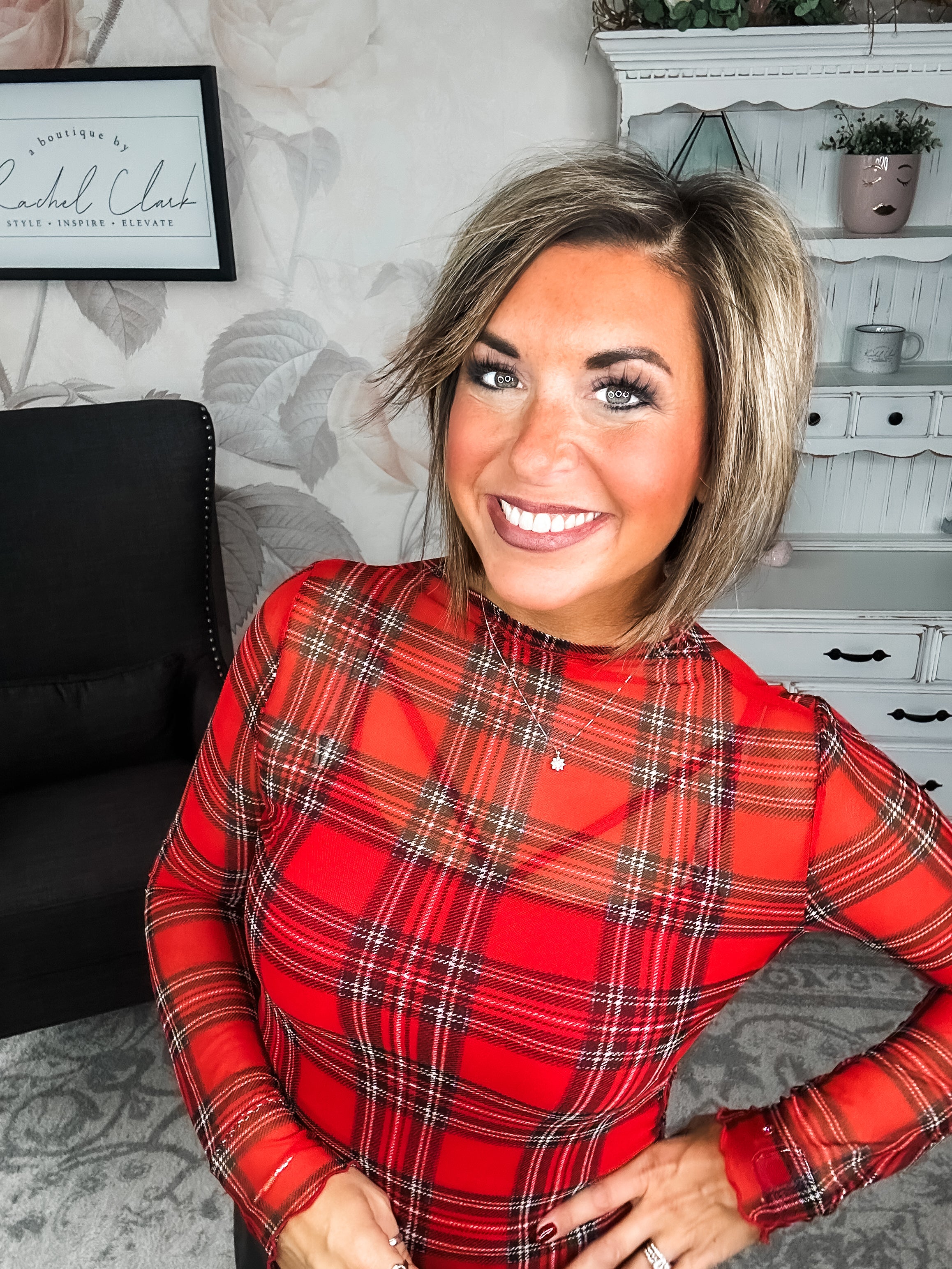 Believe In Me Mesh Top