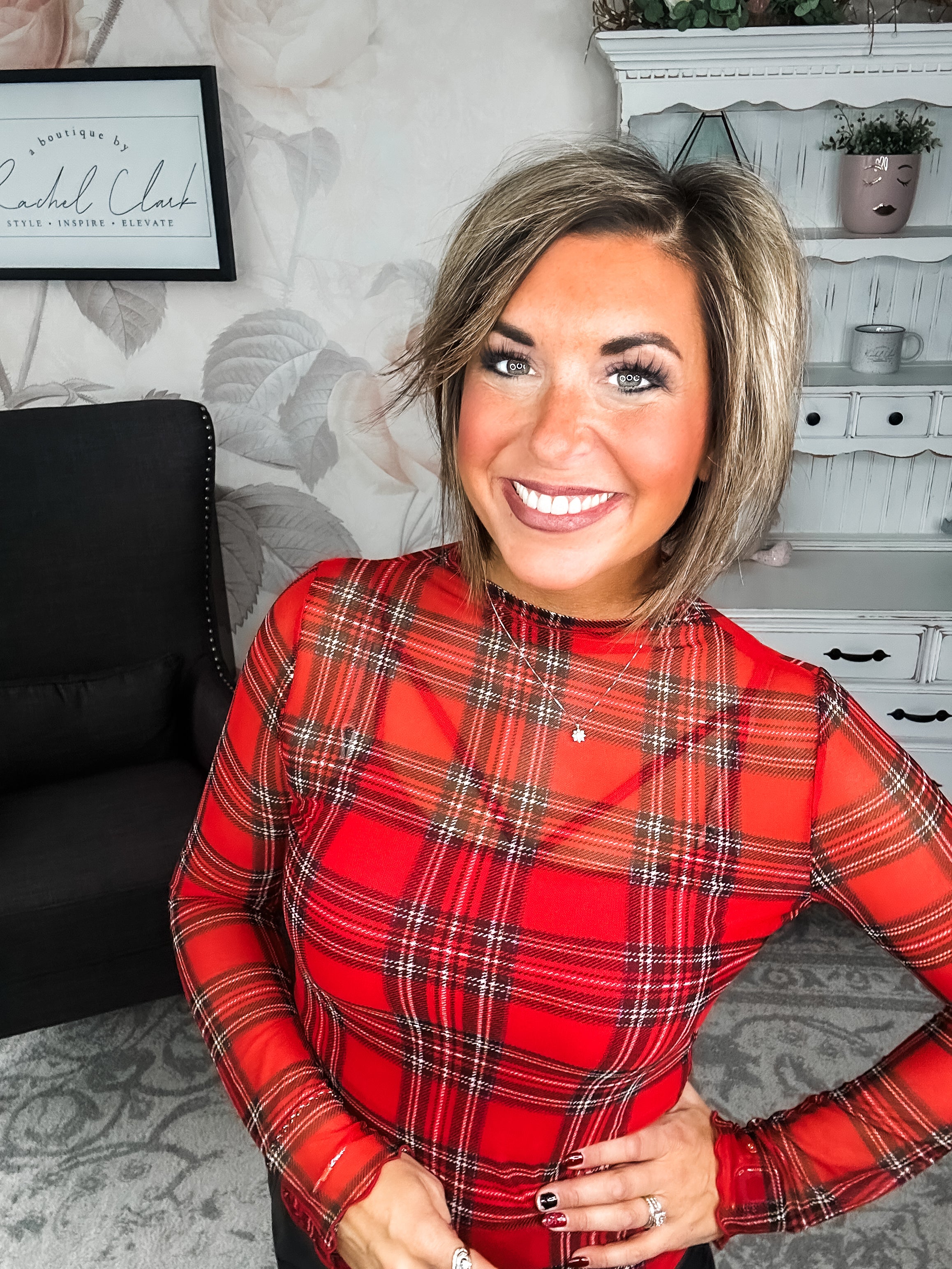 Believe In Me Mesh Top