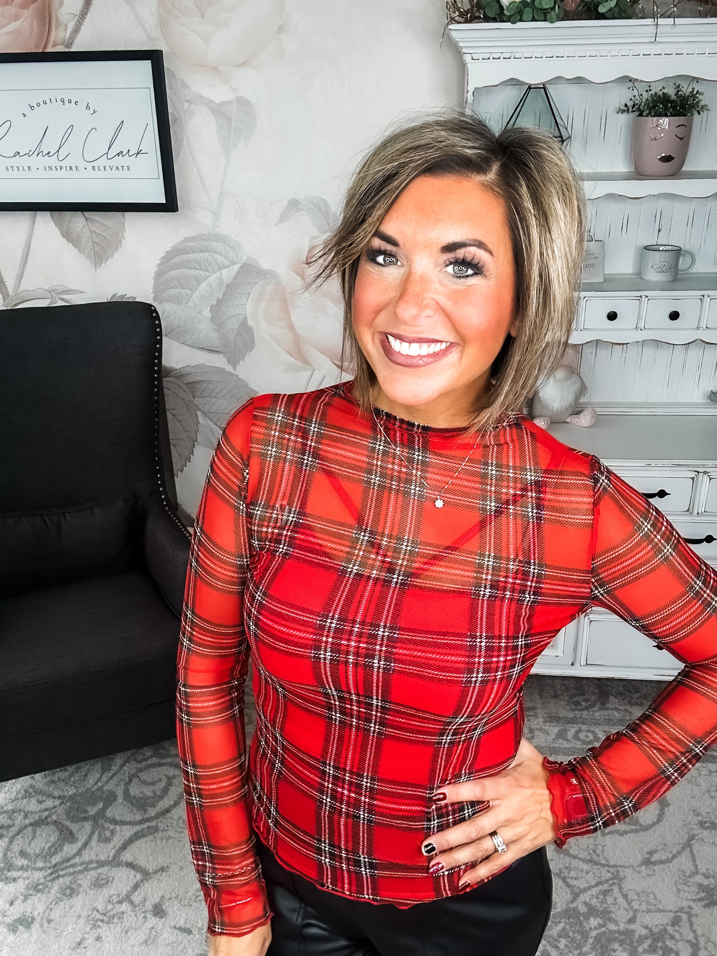 Believe In Me Mesh Top