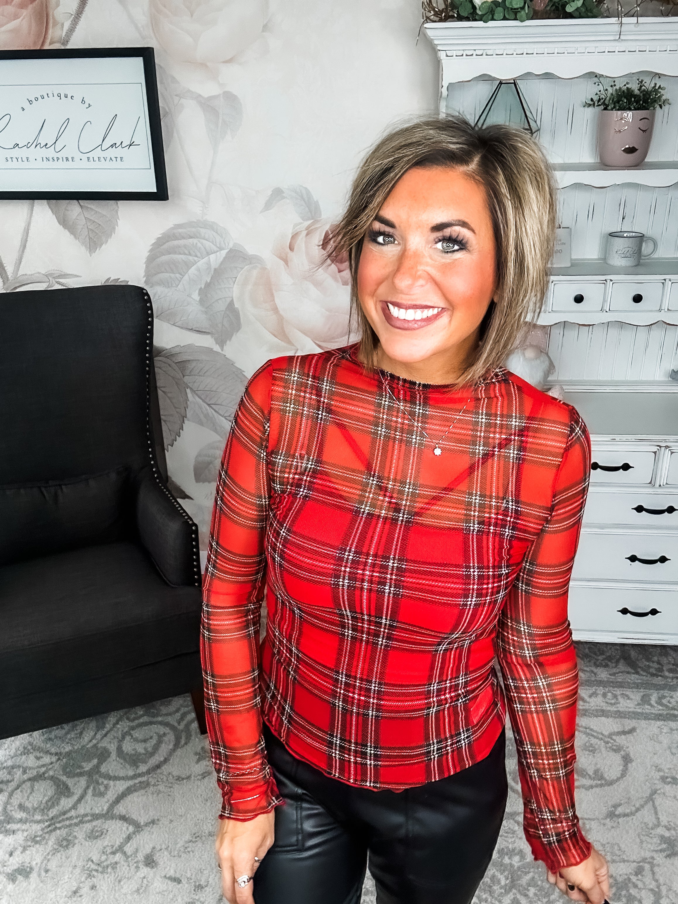 Believe In Me Mesh Top