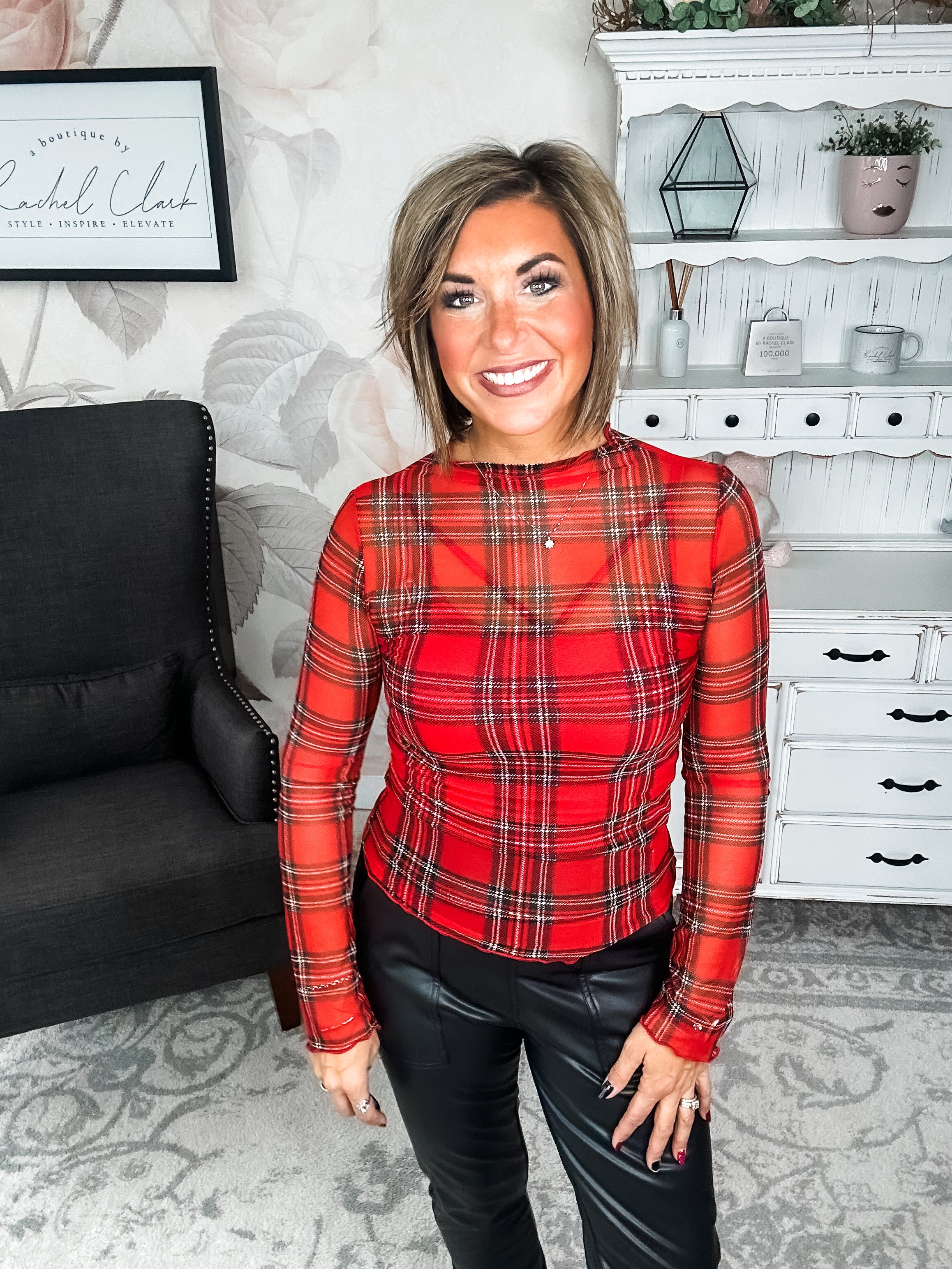 Believe In Me Mesh Top