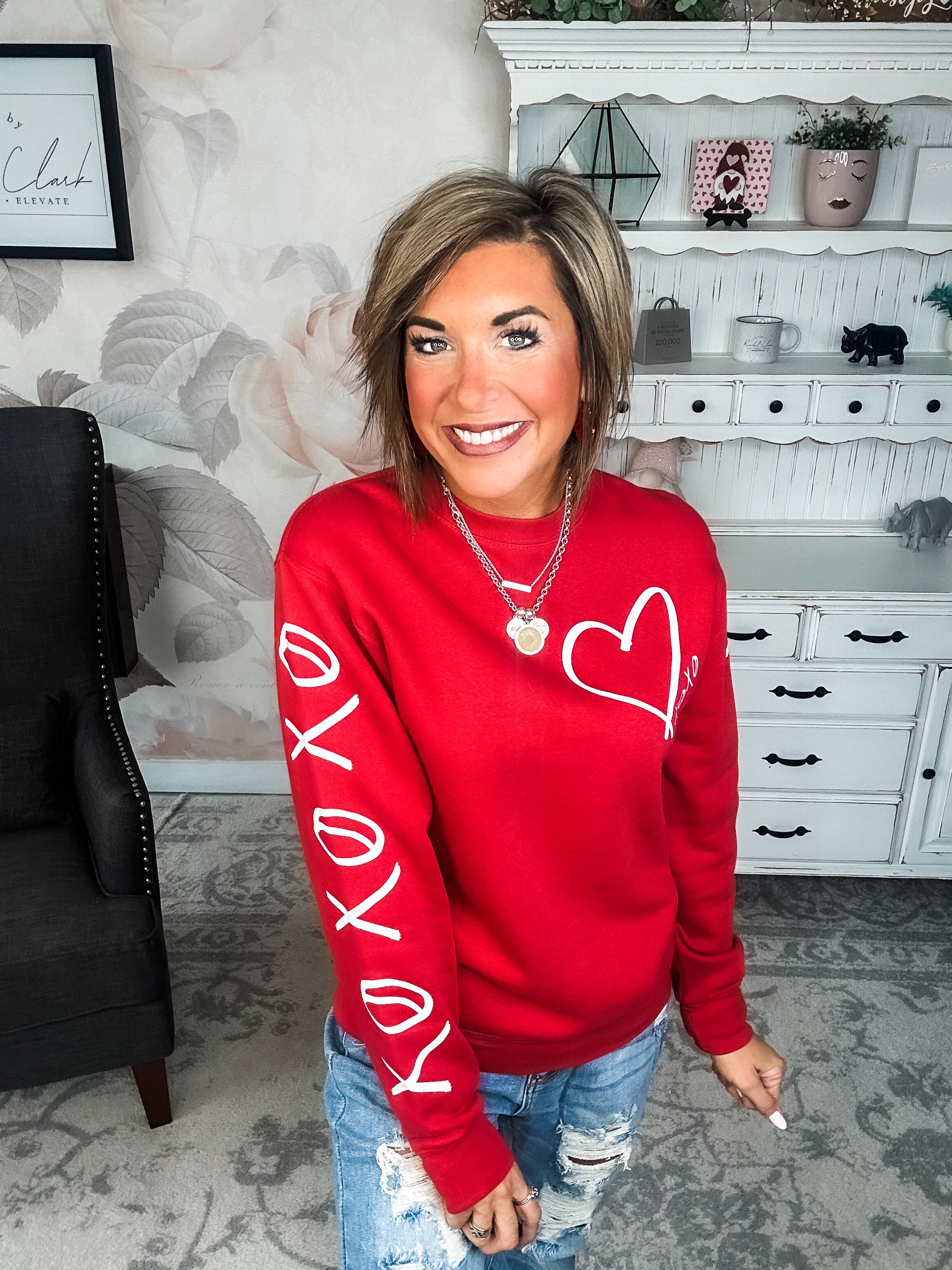 Hugs & Kisses Red Sweatshirt