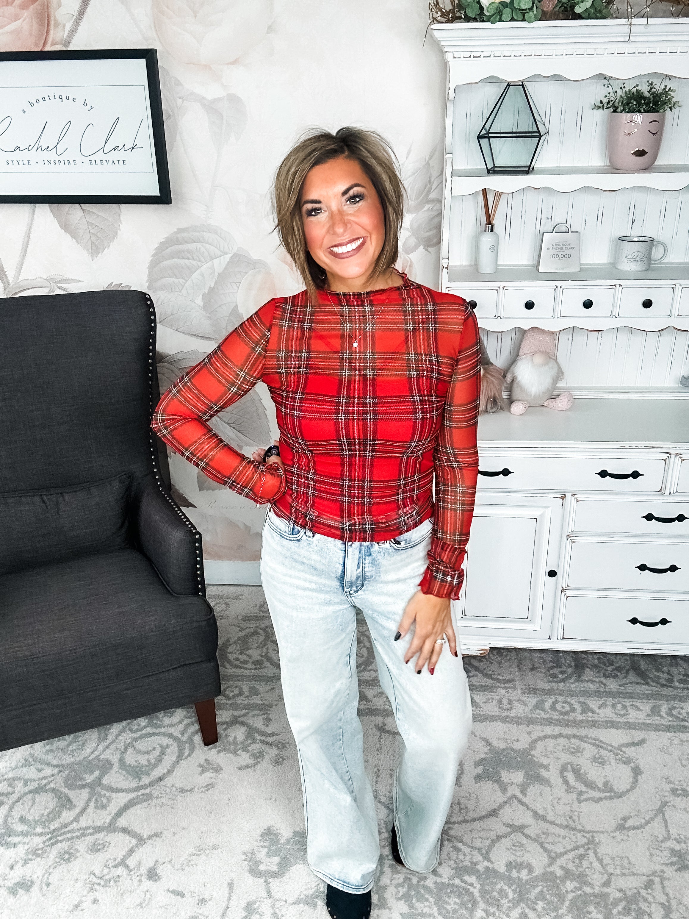 Believe In Me Mesh Top