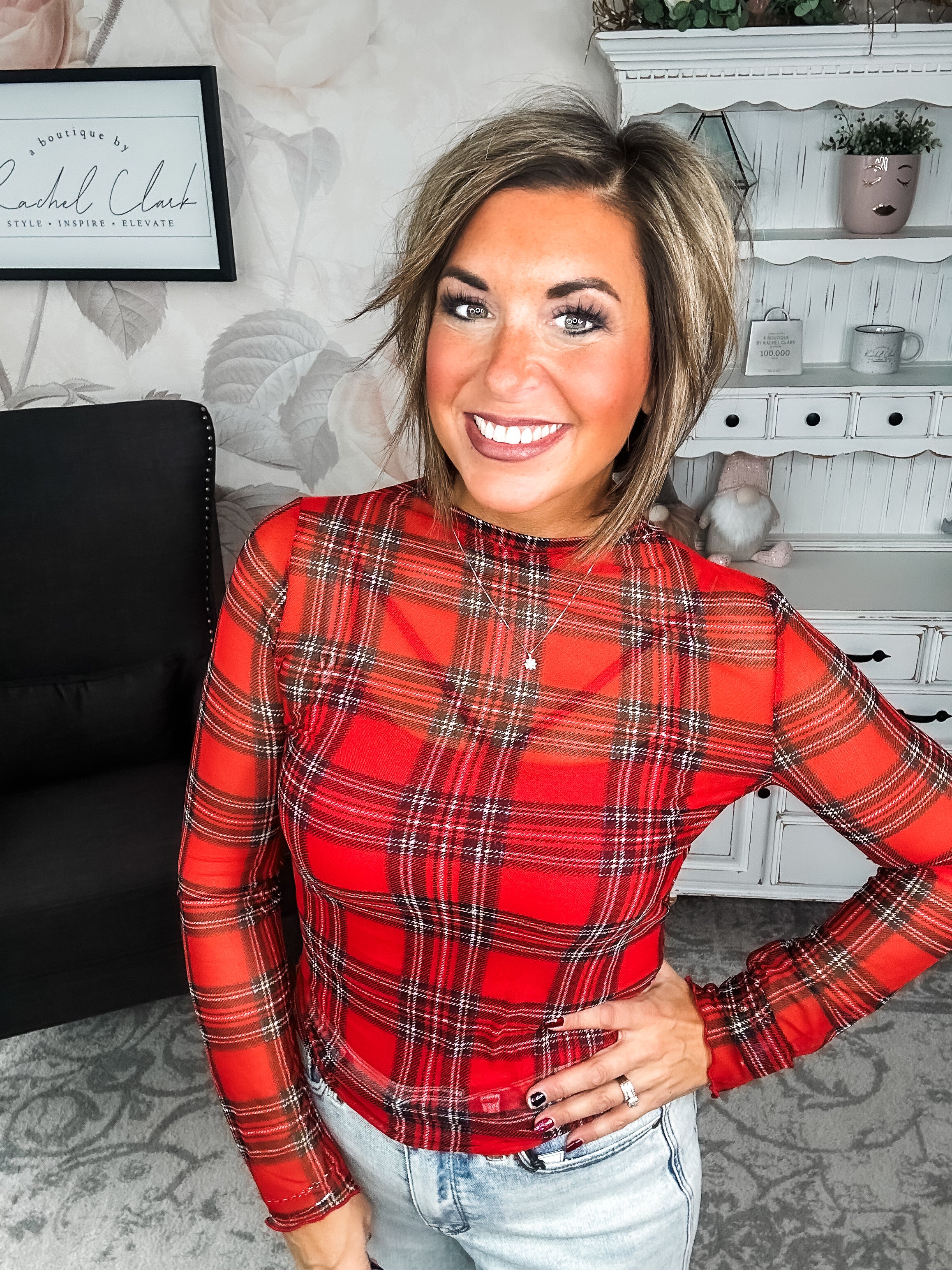 Believe In Me Mesh Top