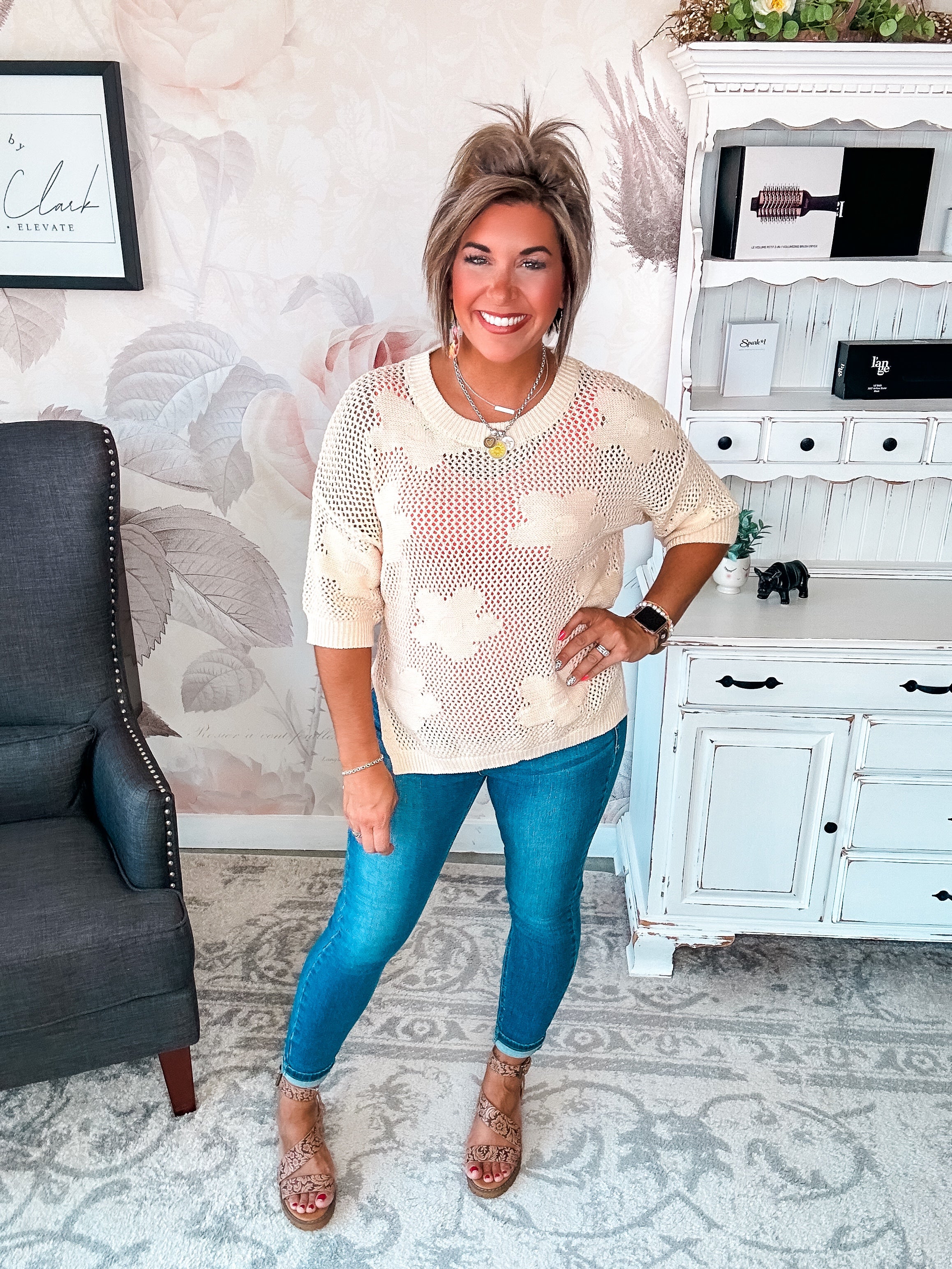 Got Smarter Mesh Sweater