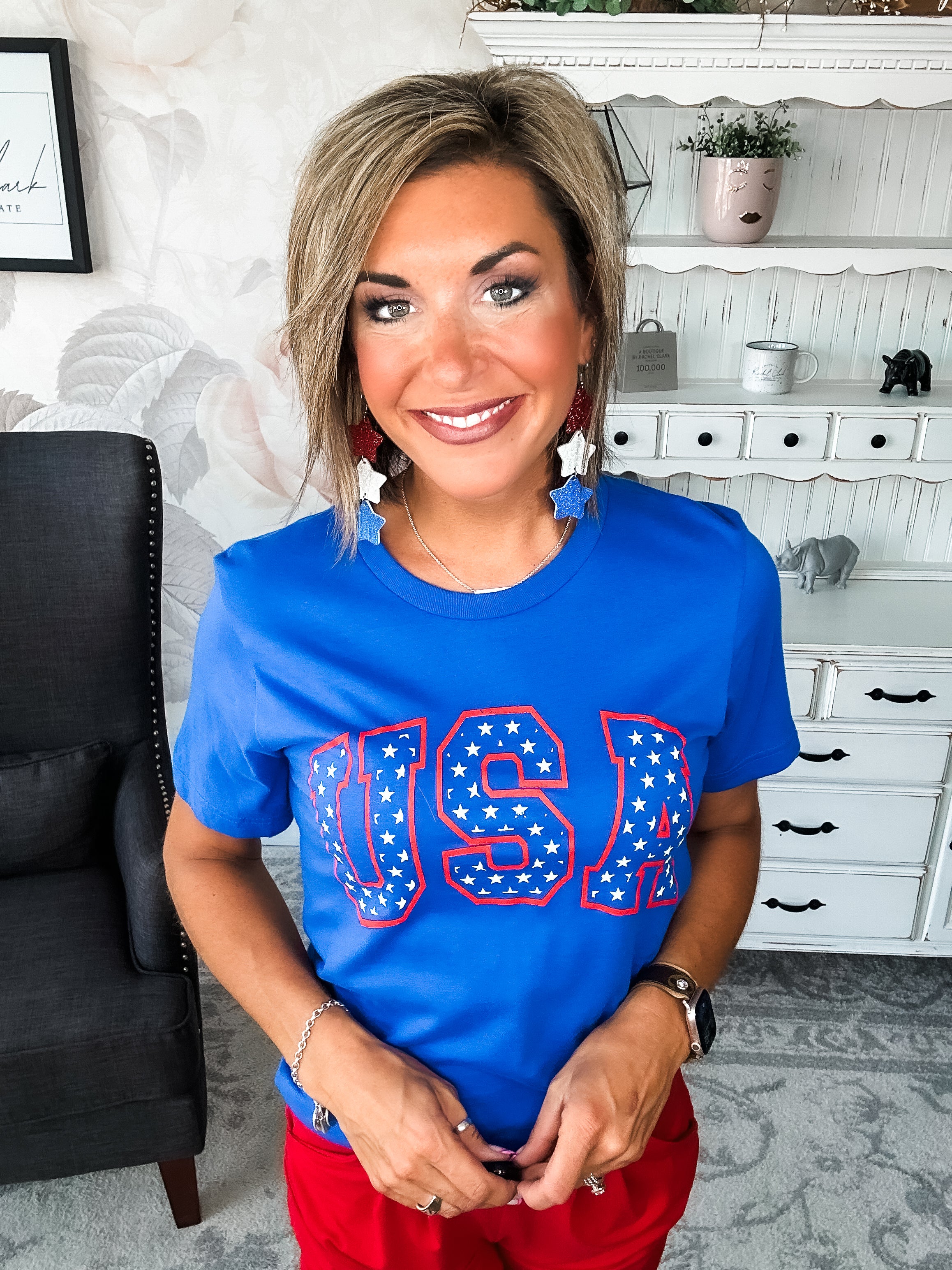 USA Stars Graphic Tee