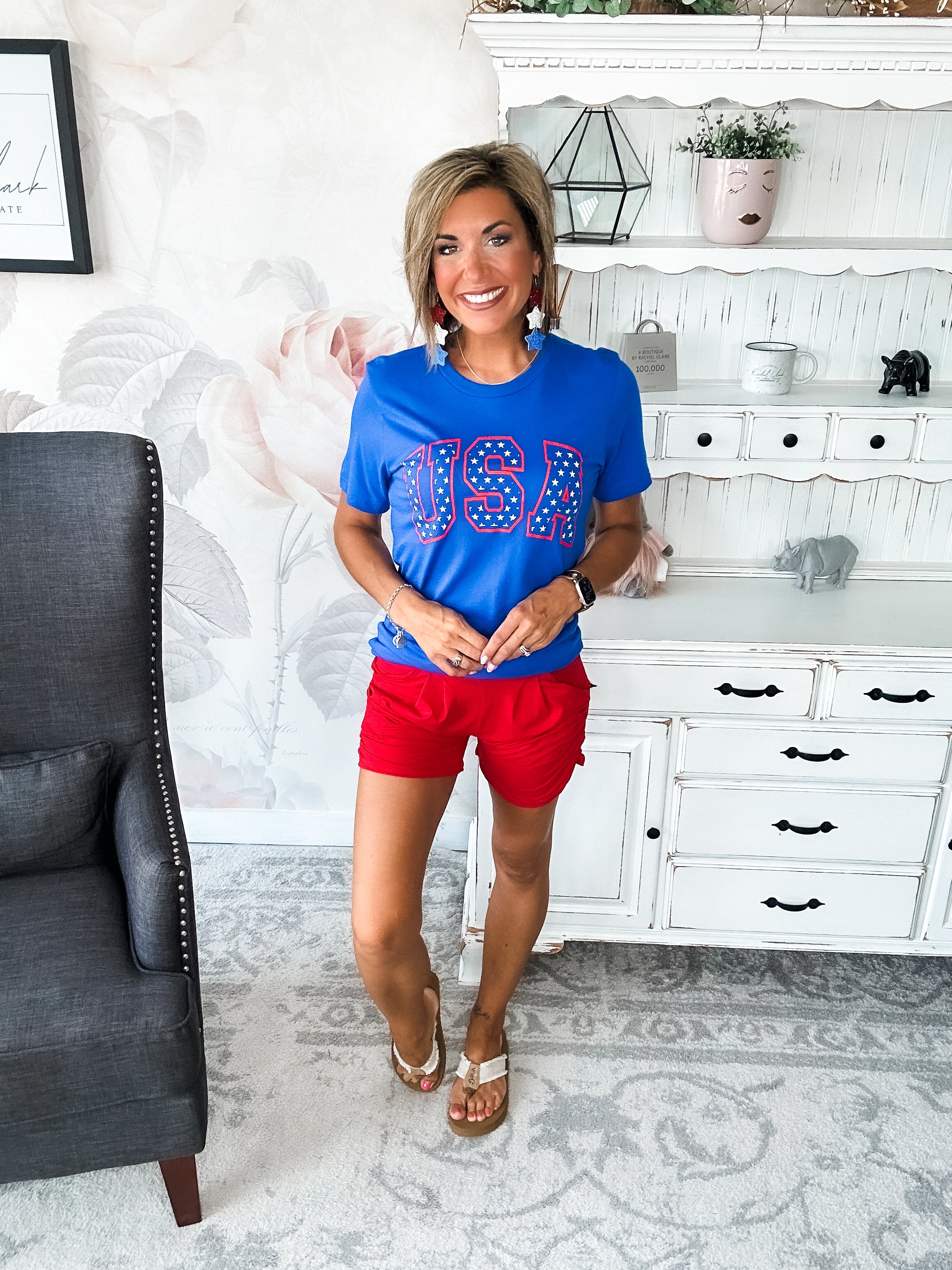 USA Stars Graphic Tee