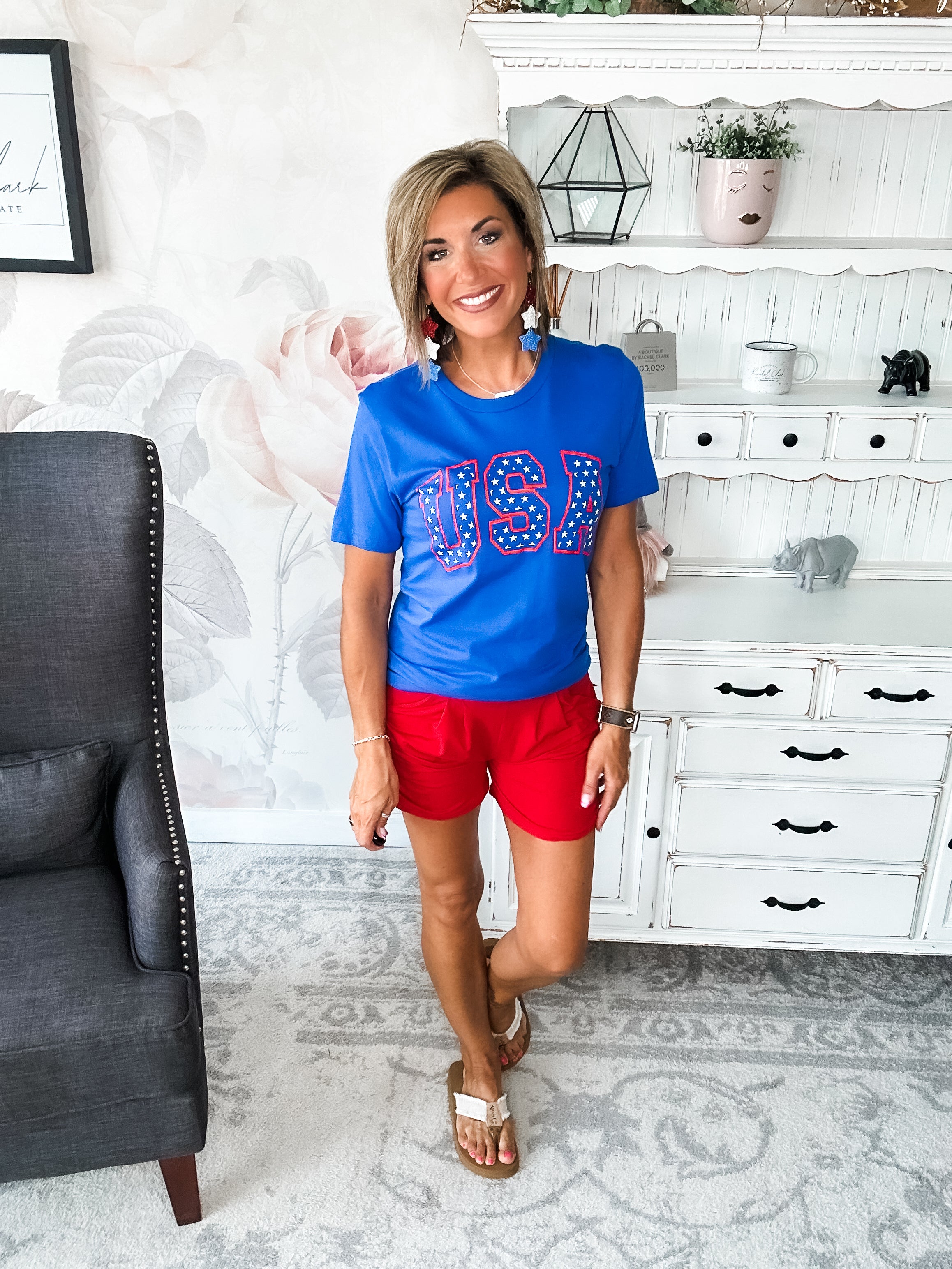 USA Stars Graphic Tee
