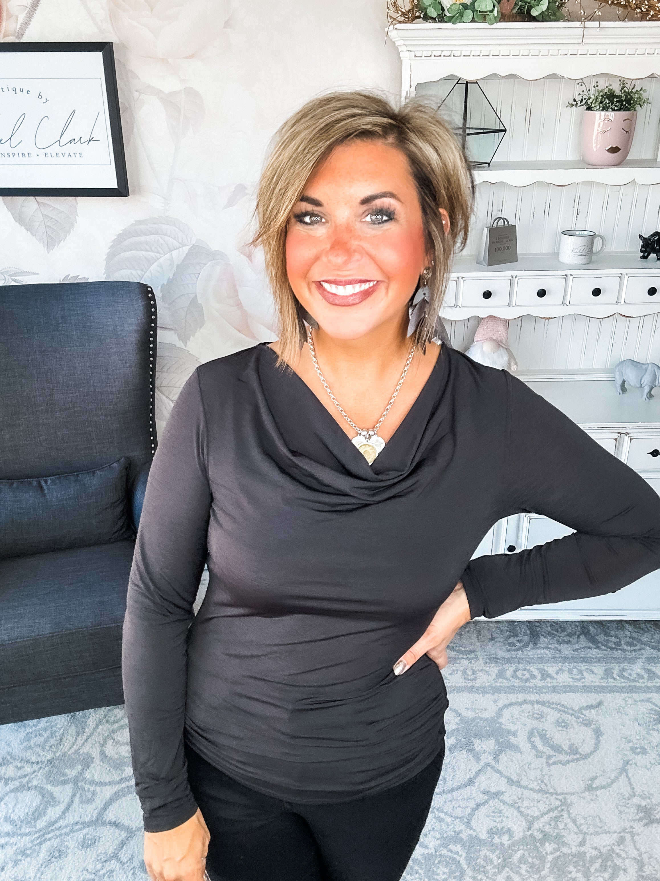 Treat Me Like A Lady Top - Black