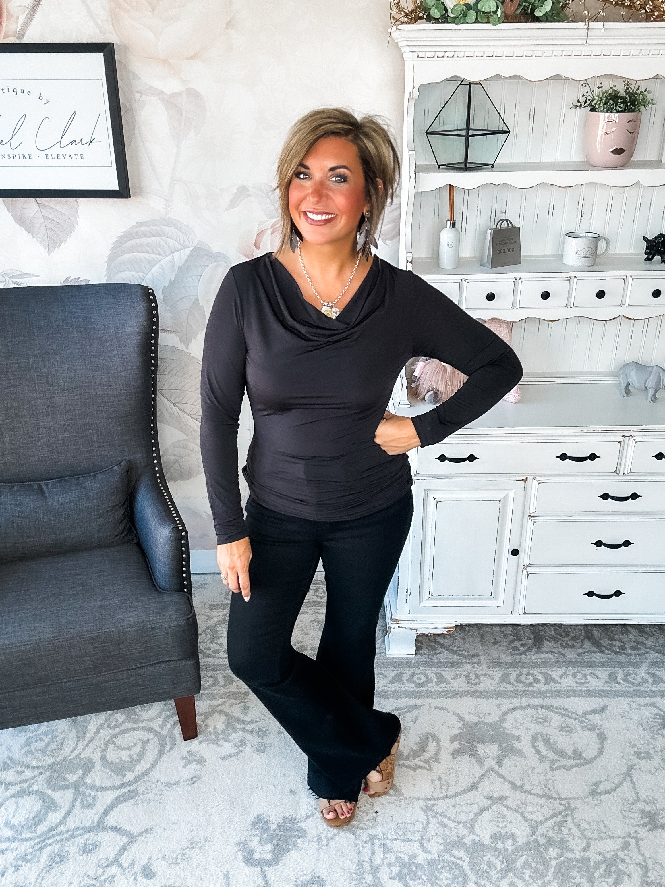 Treat Me Like A Lady Top - Black