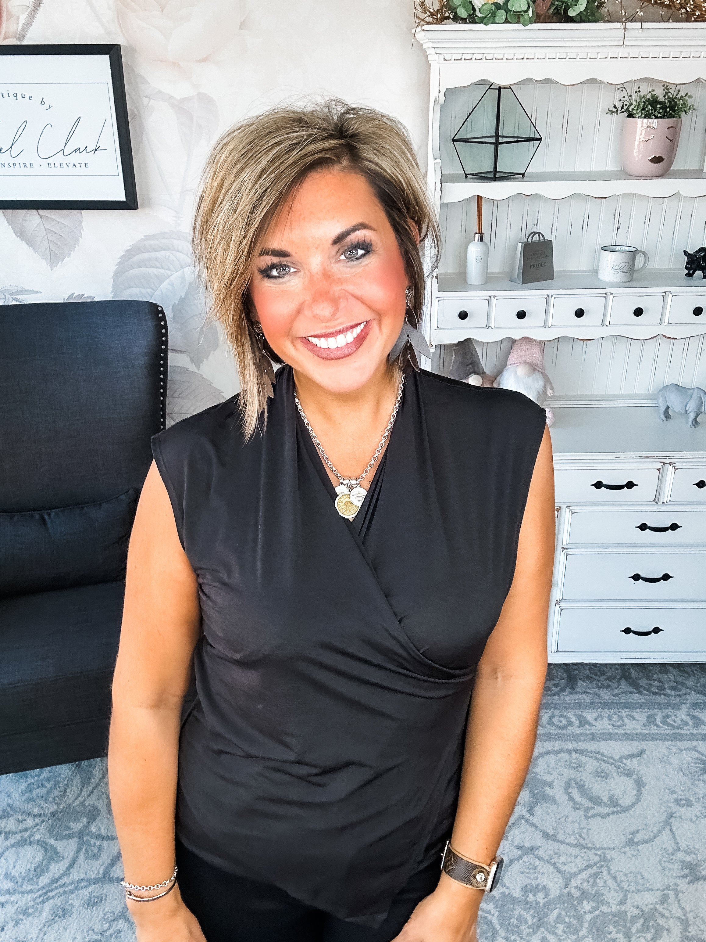 Hopefully Today Crossover Tank - Black