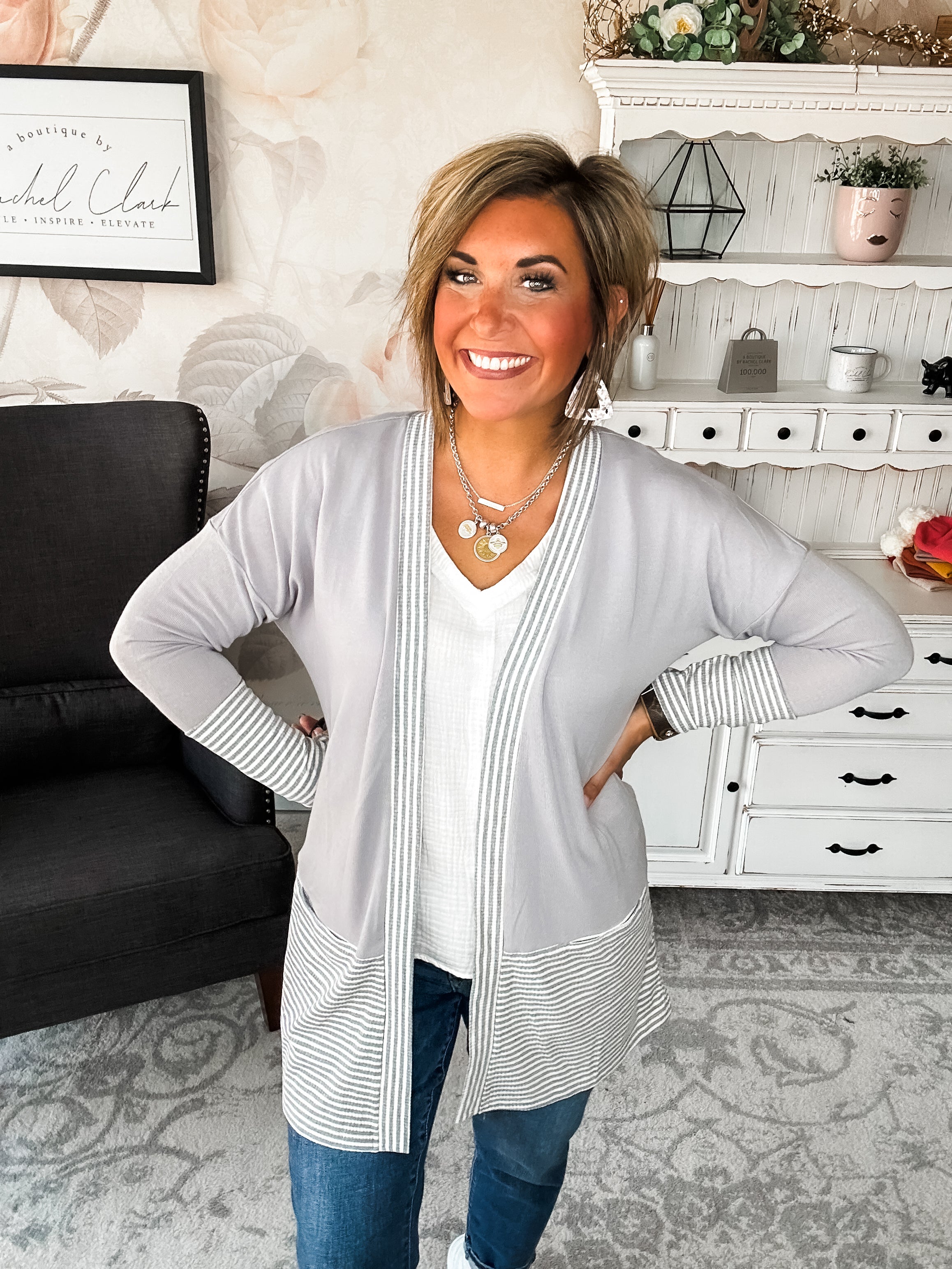 Forever Isn't Long Enough Cardigan - Grey