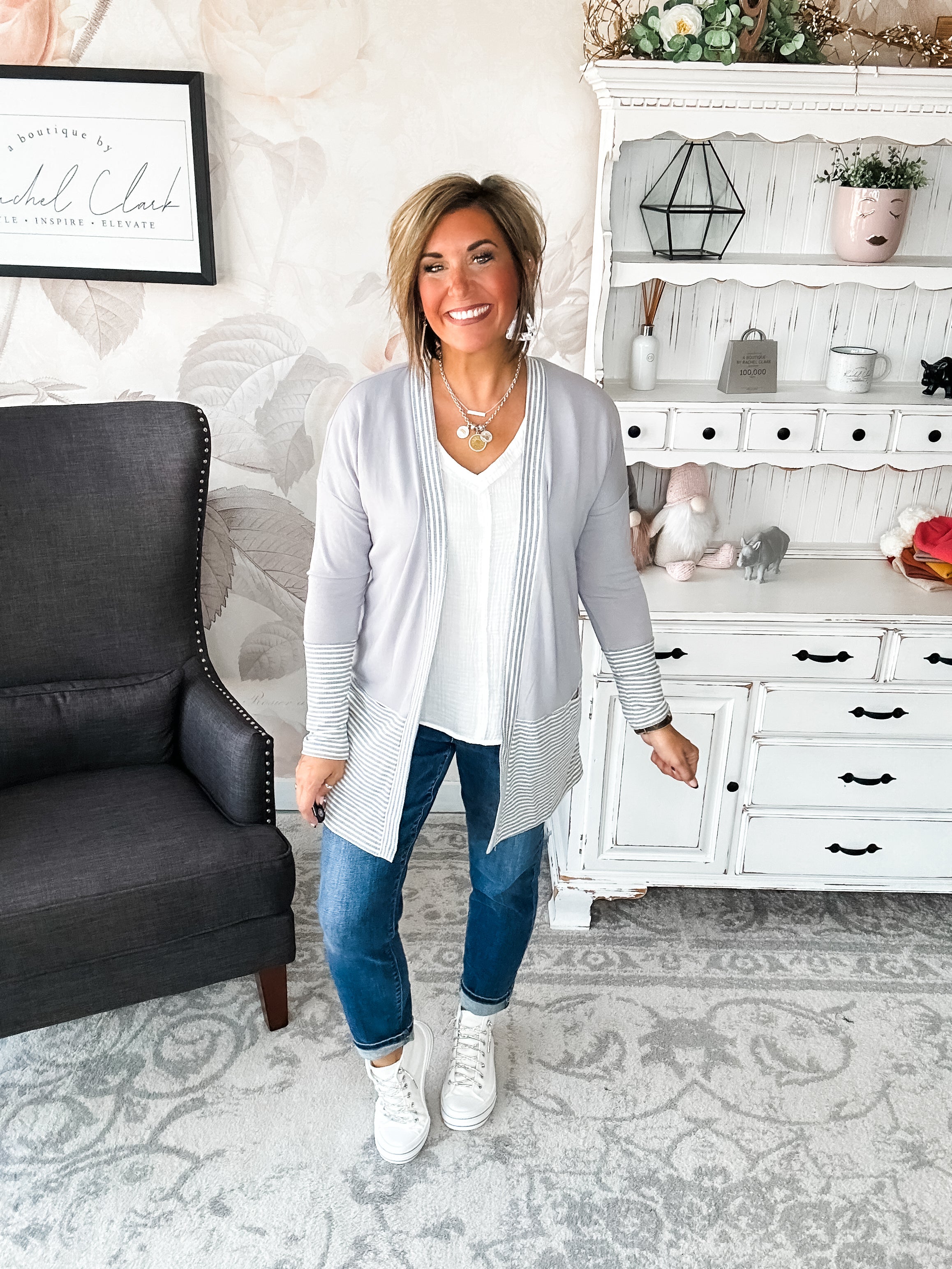 Forever Isn't Long Enough Cardigan - Grey