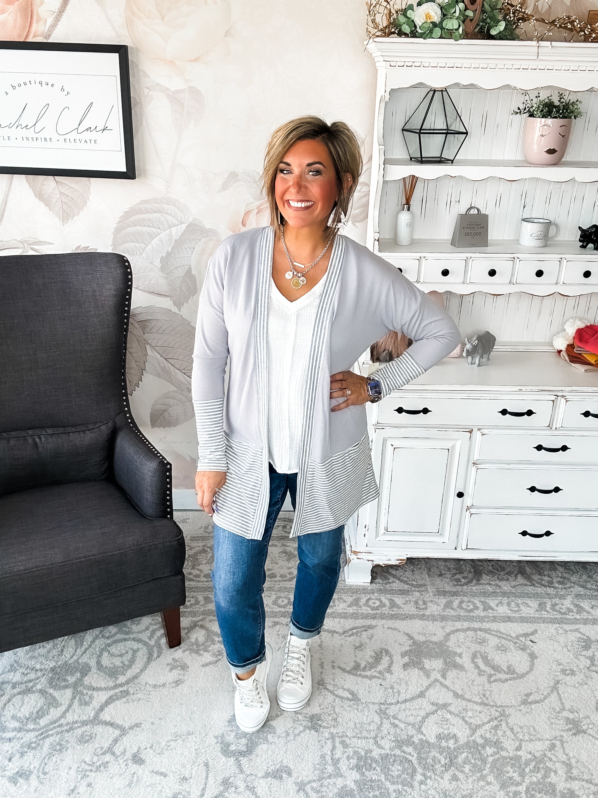 Forever Isn't Long Enough Cardigan - Grey