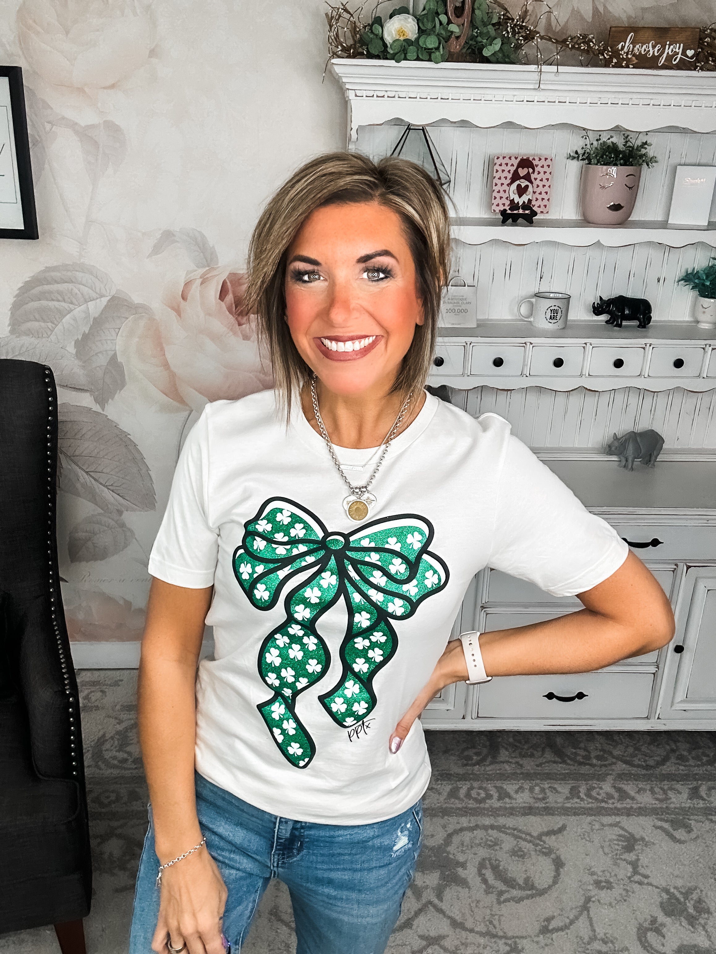 Shamrock Bow Tee