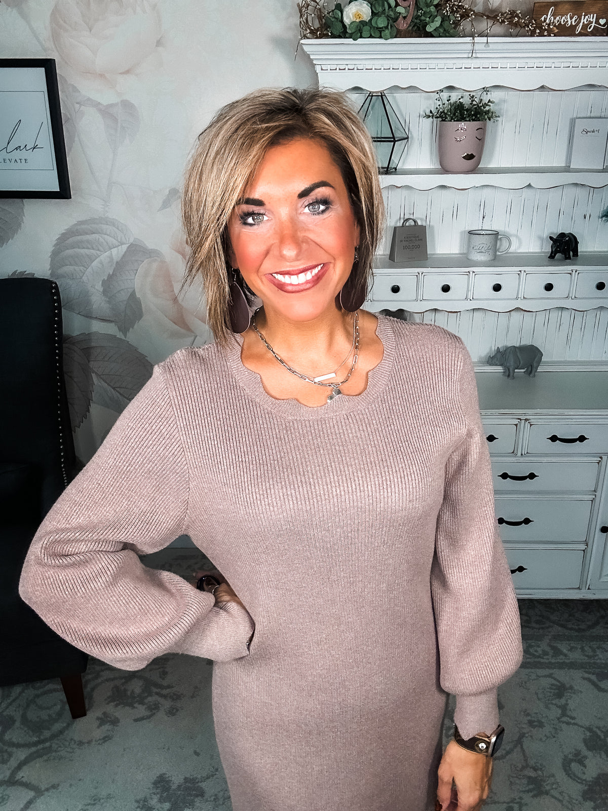Positive Vibes Sweater Dress