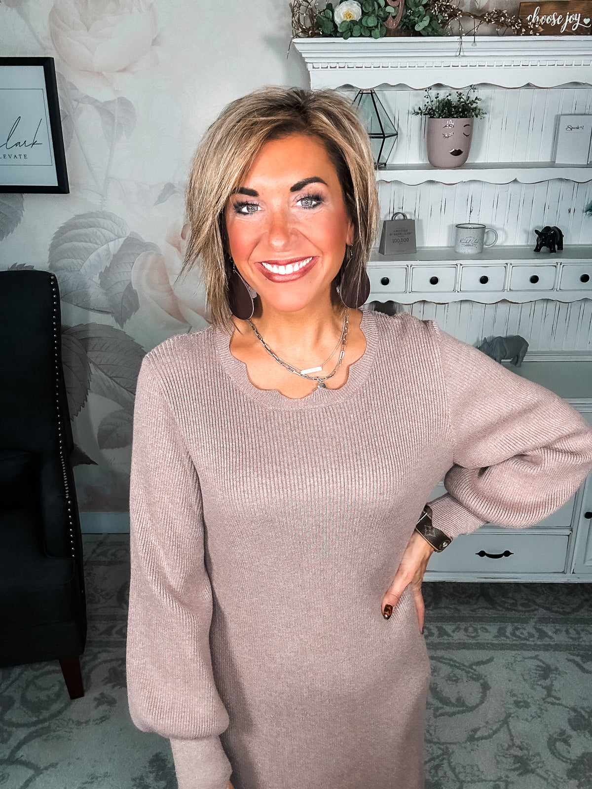 Positive Vibes Sweater Dress