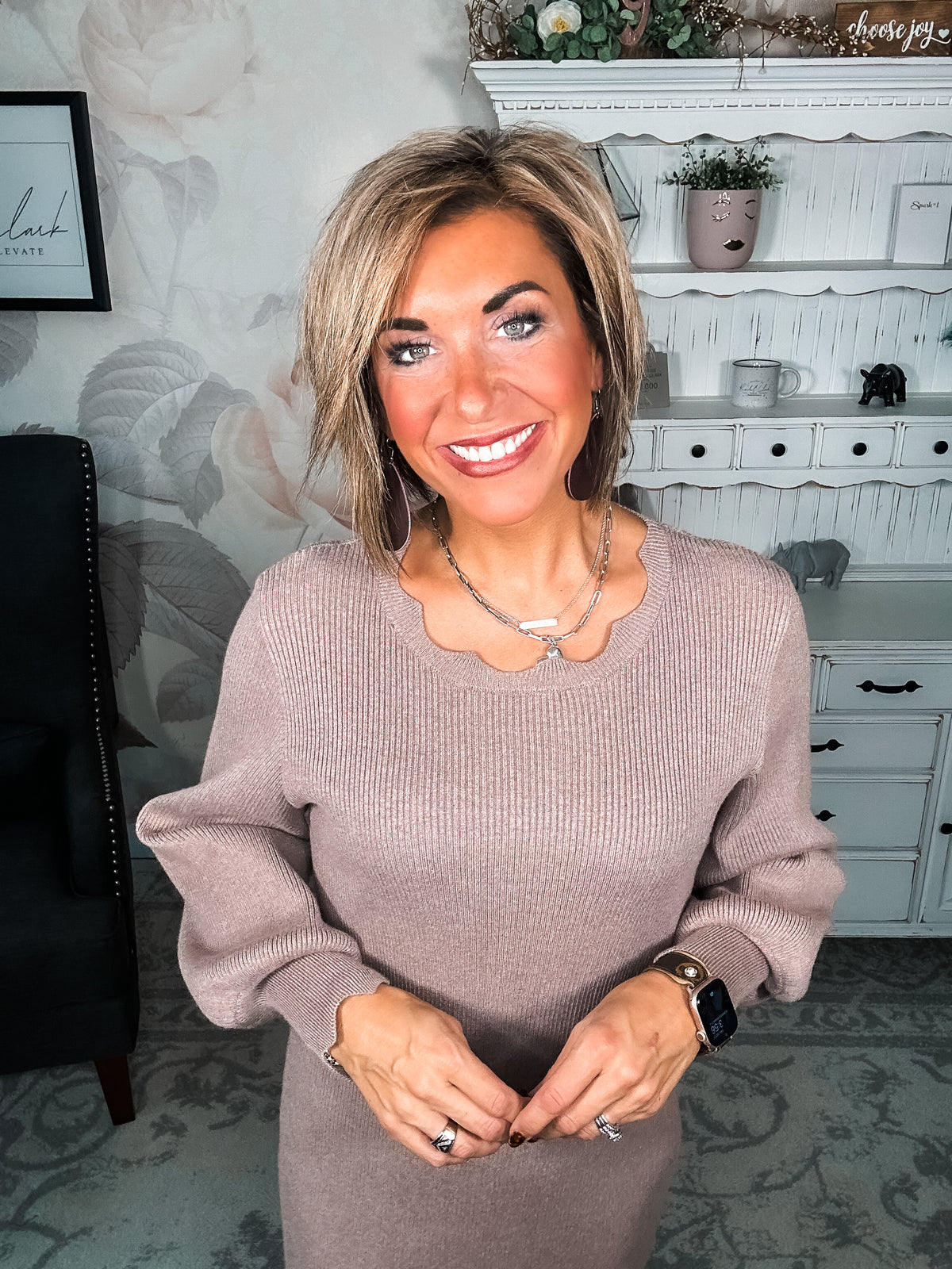 Positive Vibes Sweater Dress