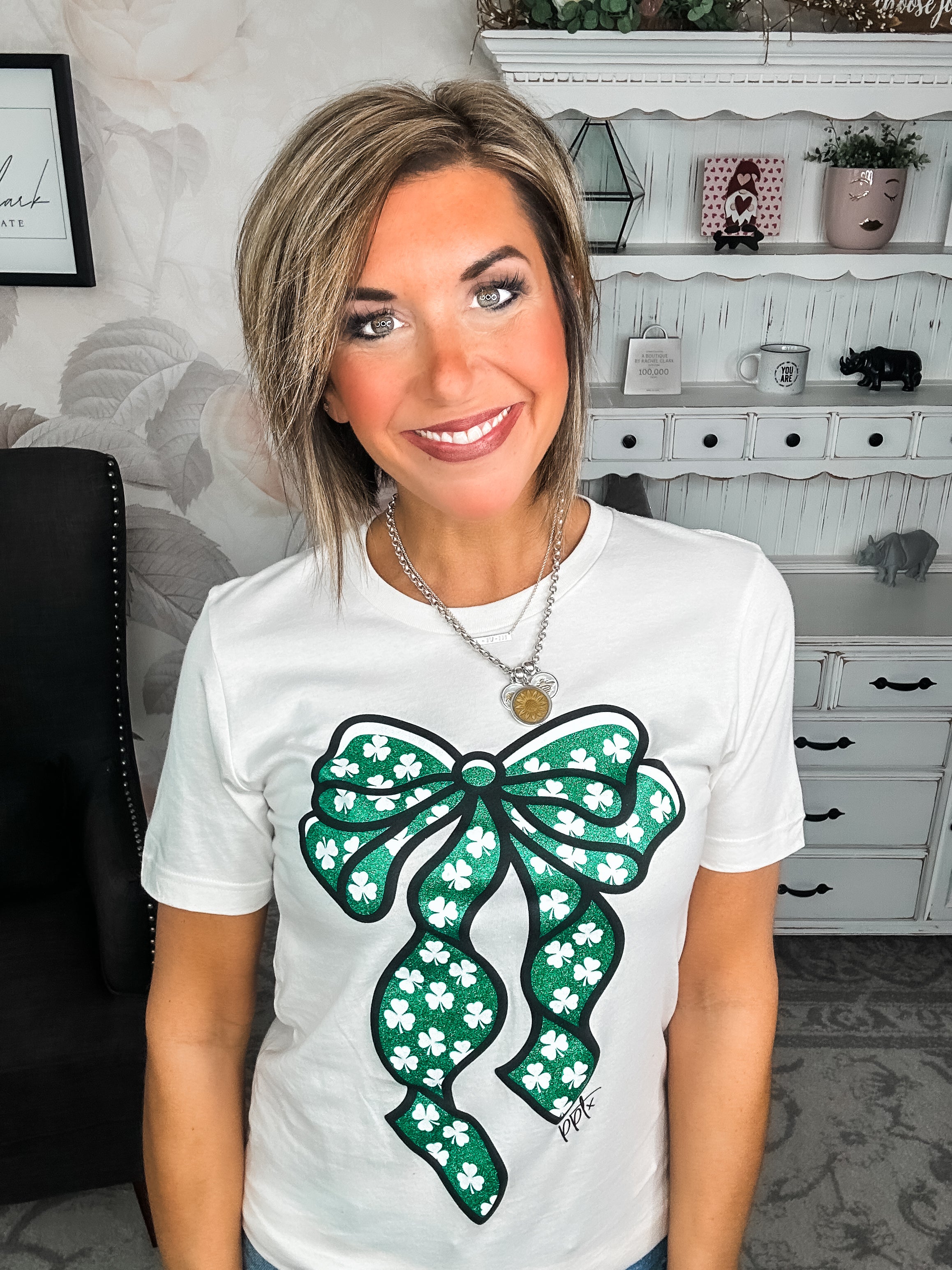 Shamrock Bow Tee