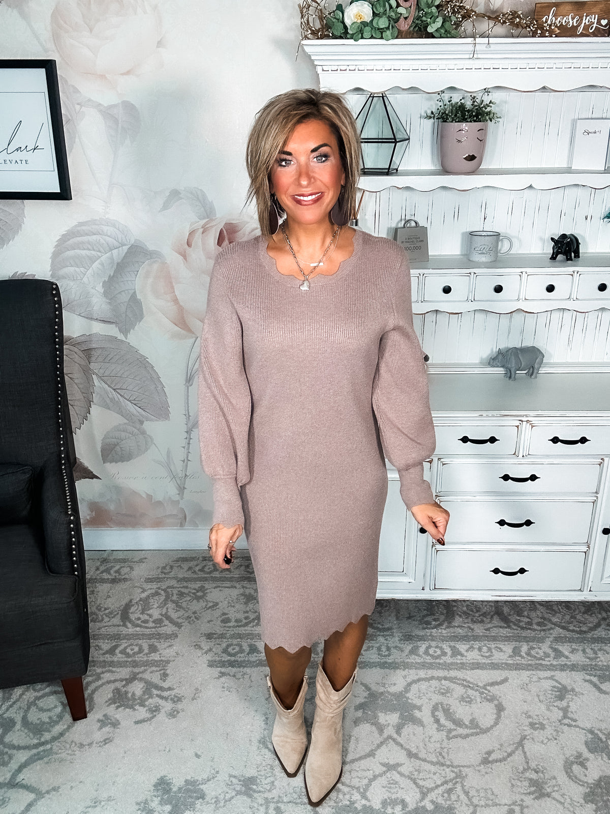 Positive Vibes Sweater Dress