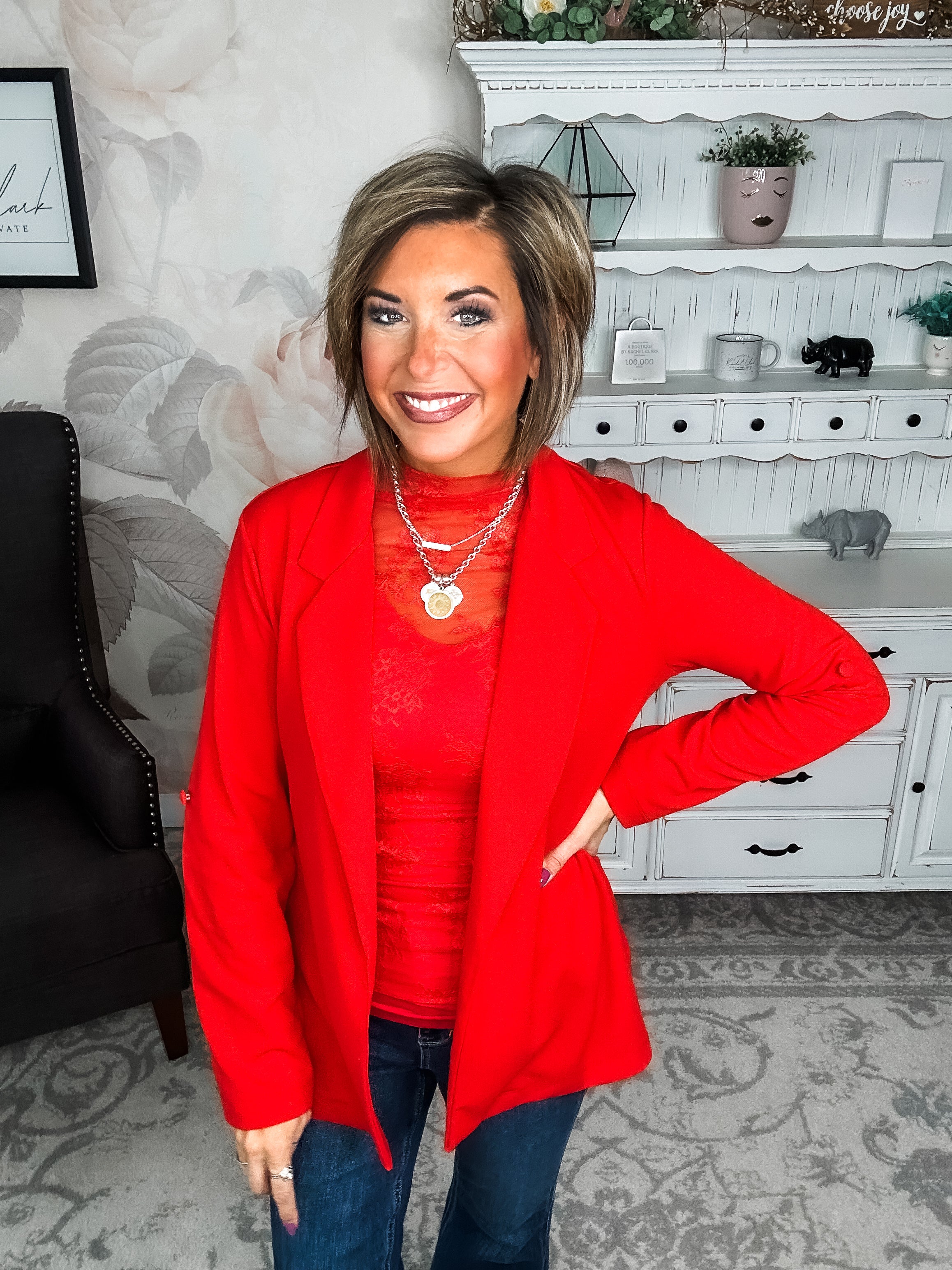 What I Live For Blazer - Red
