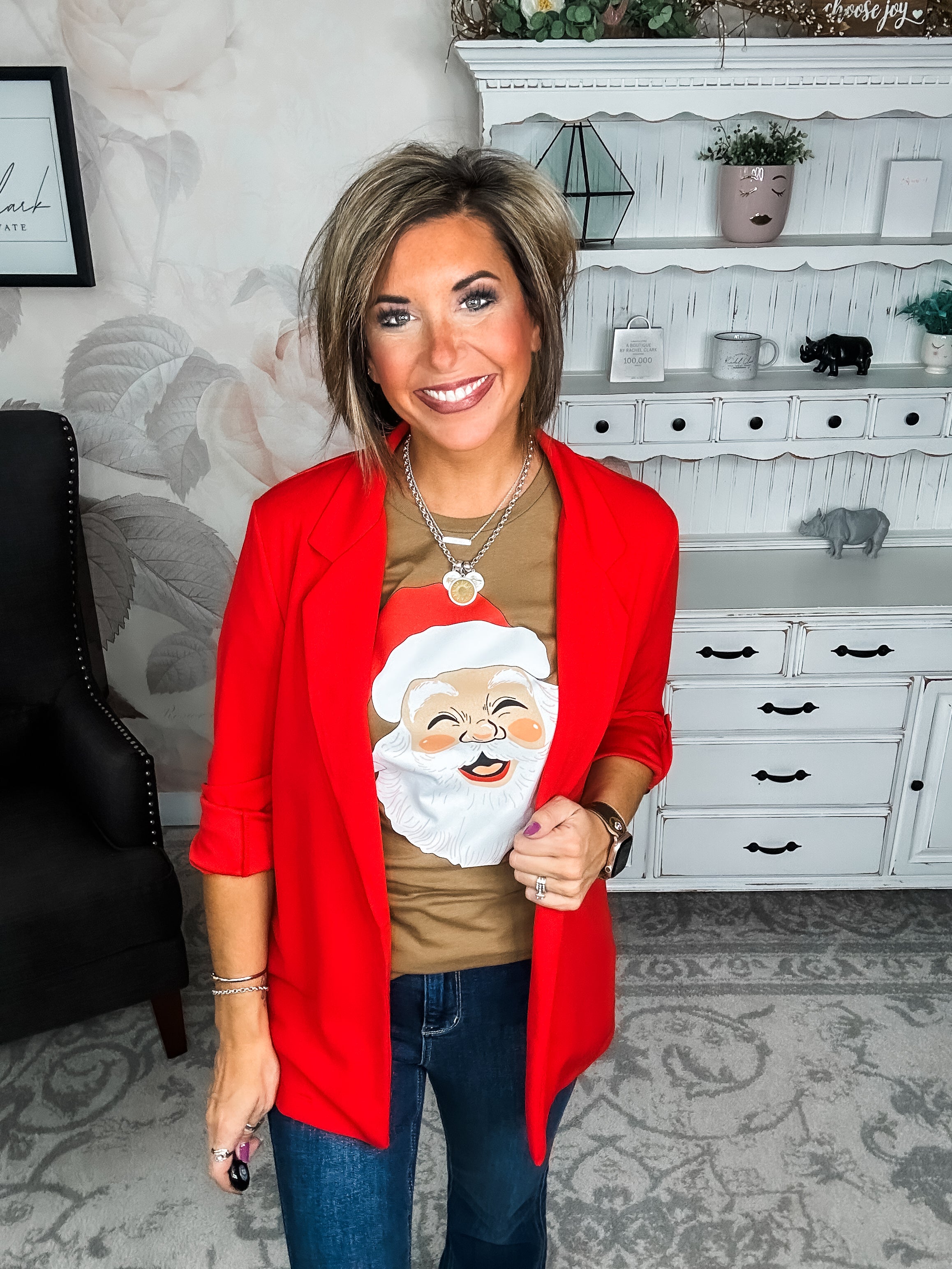 Smiling Santa Graphic Tee
