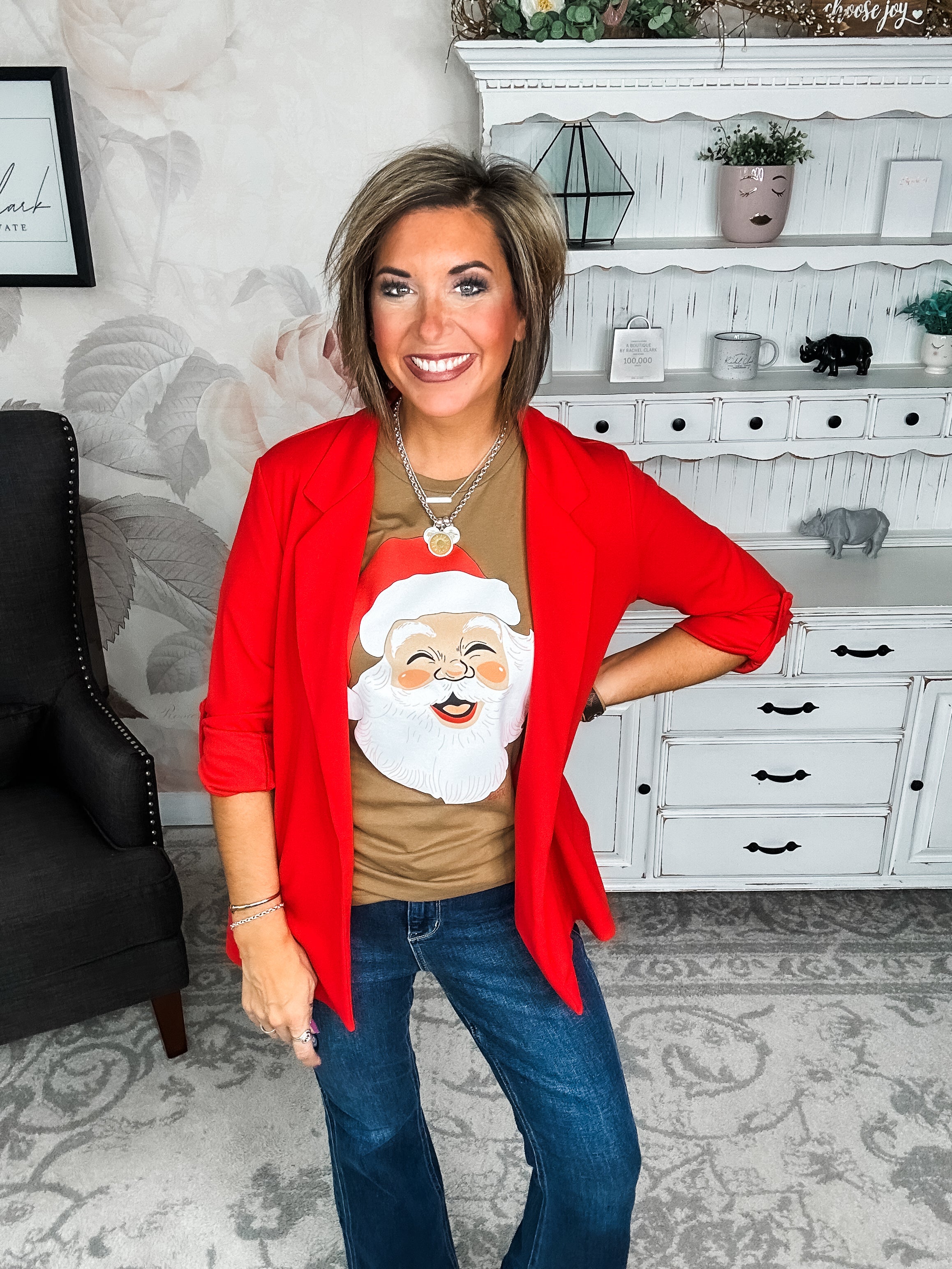 Smiling Santa Graphic Tee