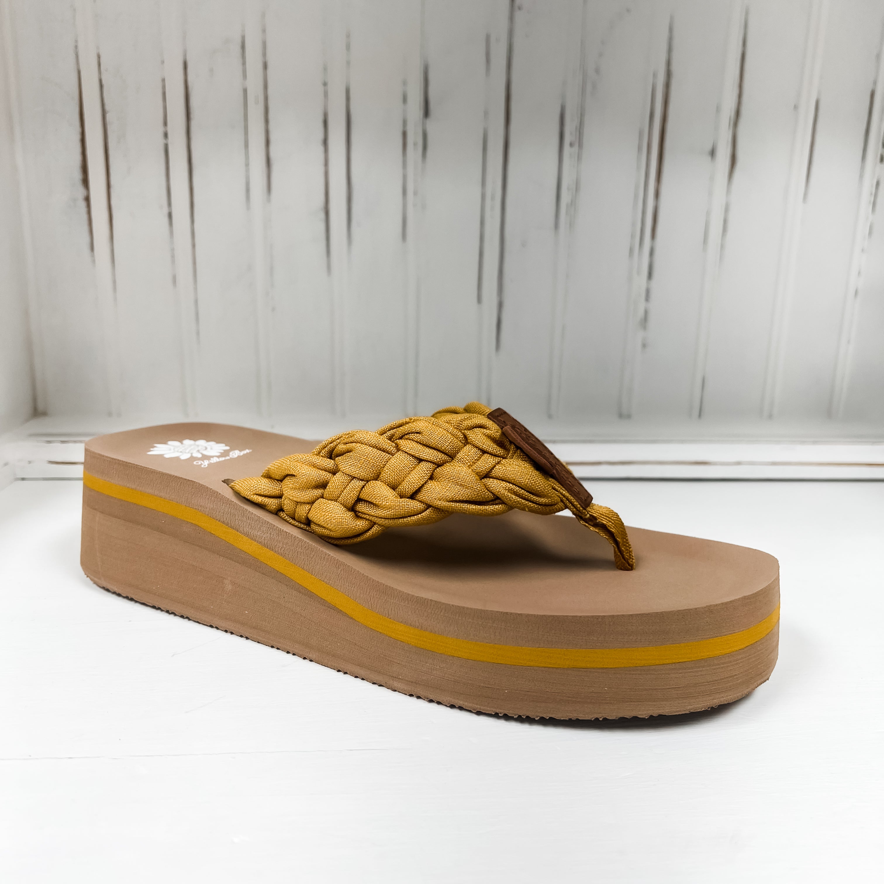 Karnika Platform Sandal - Marigold