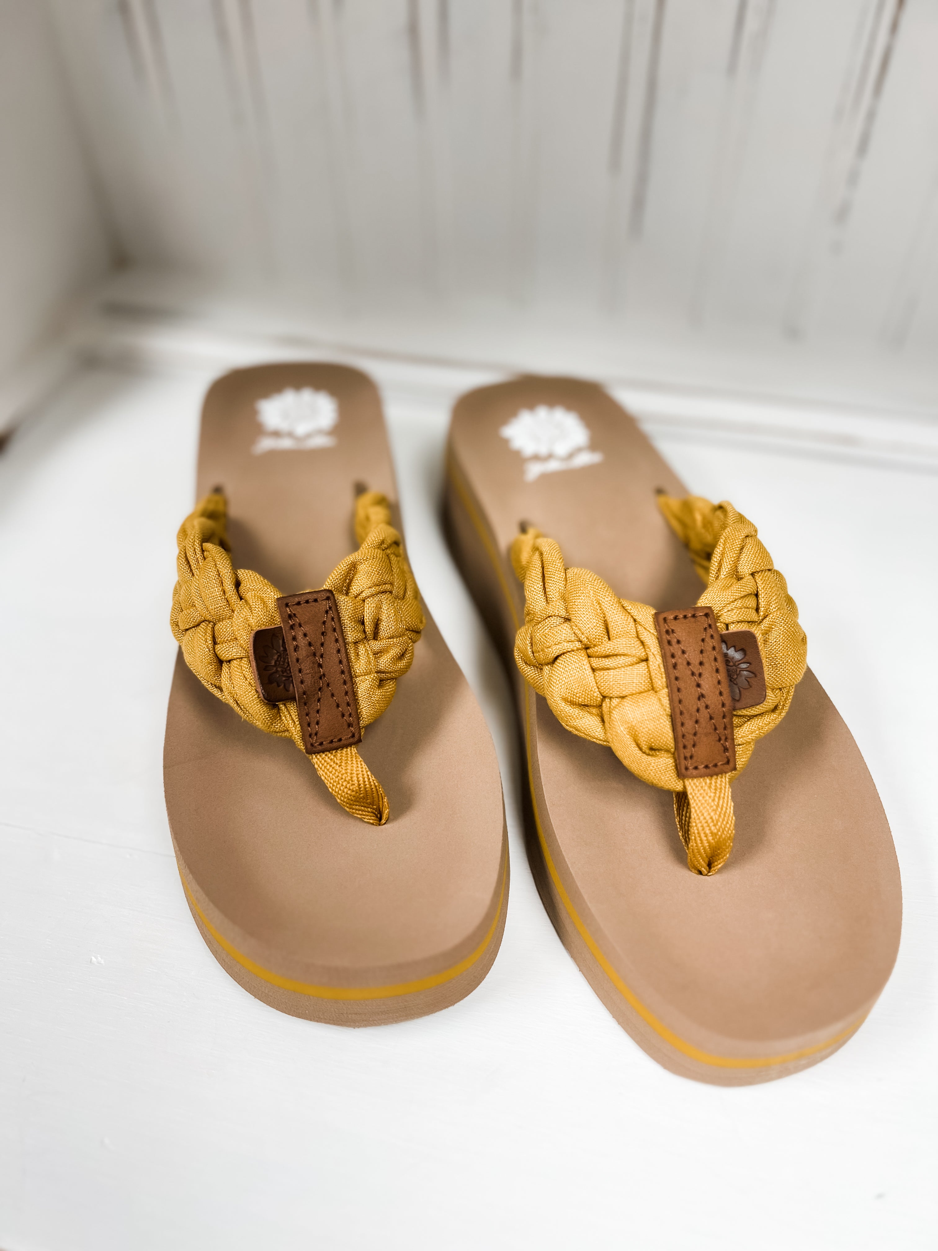 Karnika Platform Sandal - Marigold