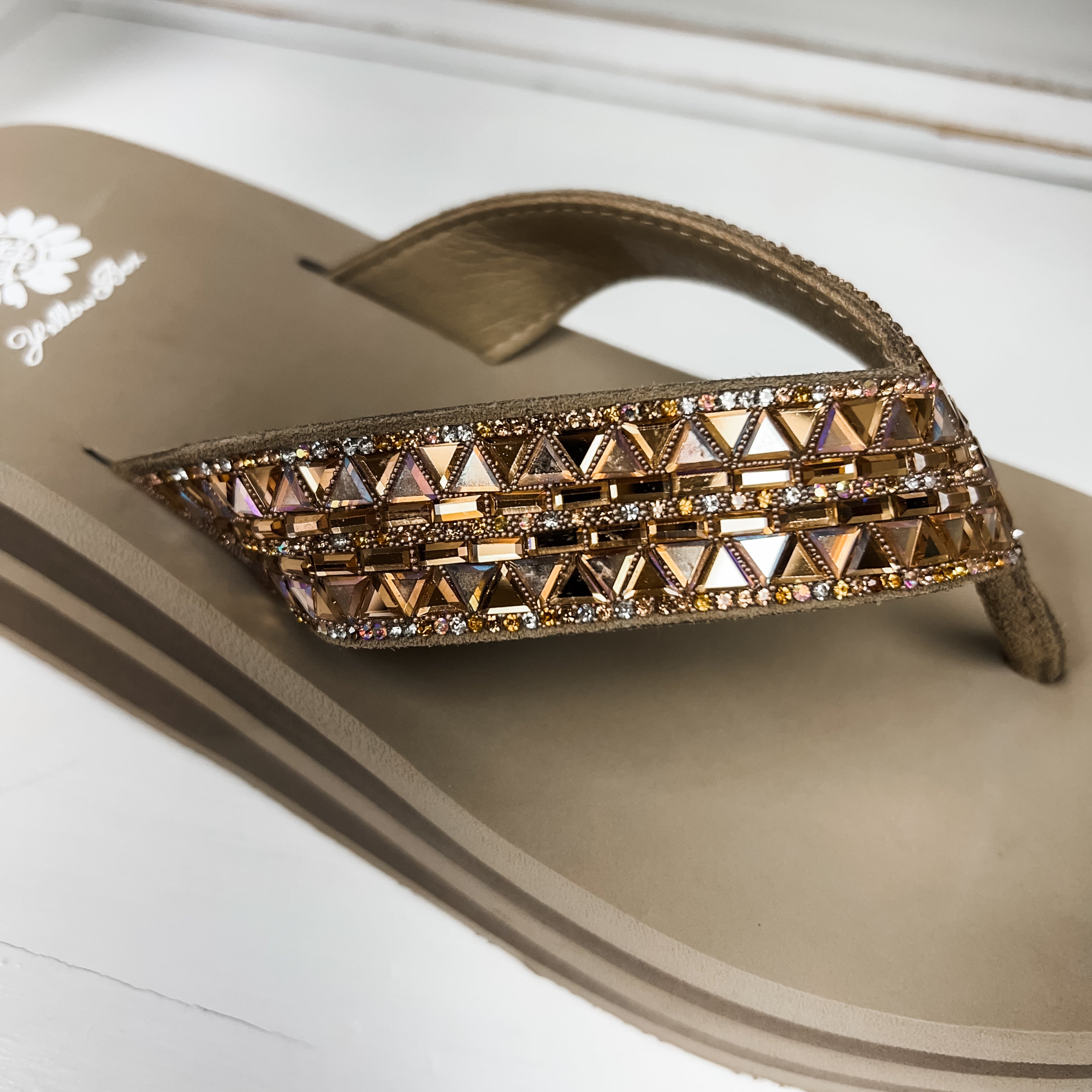 Kaduna Platform Sandal - Taupe