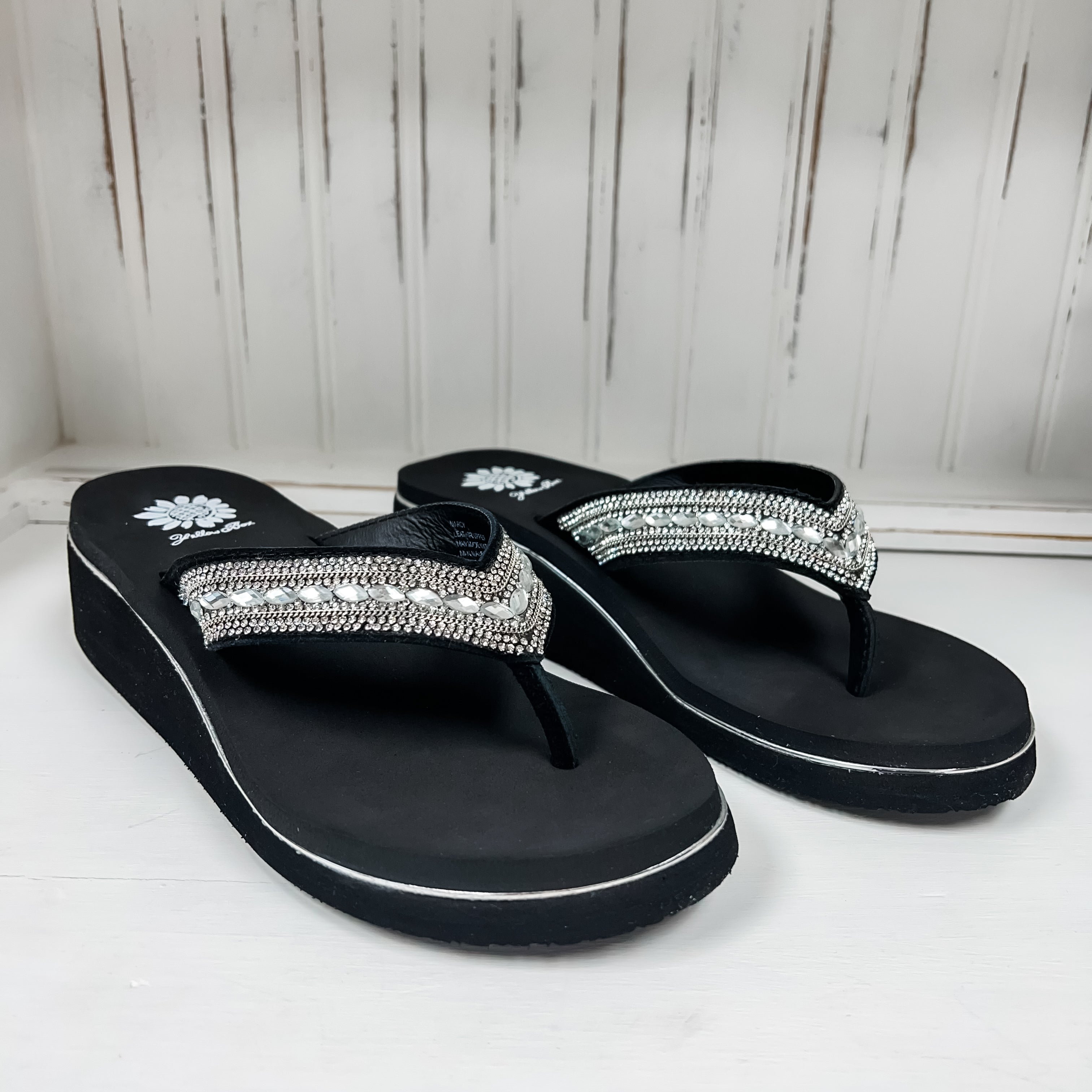 Marcy Wedge Sandal - Clear