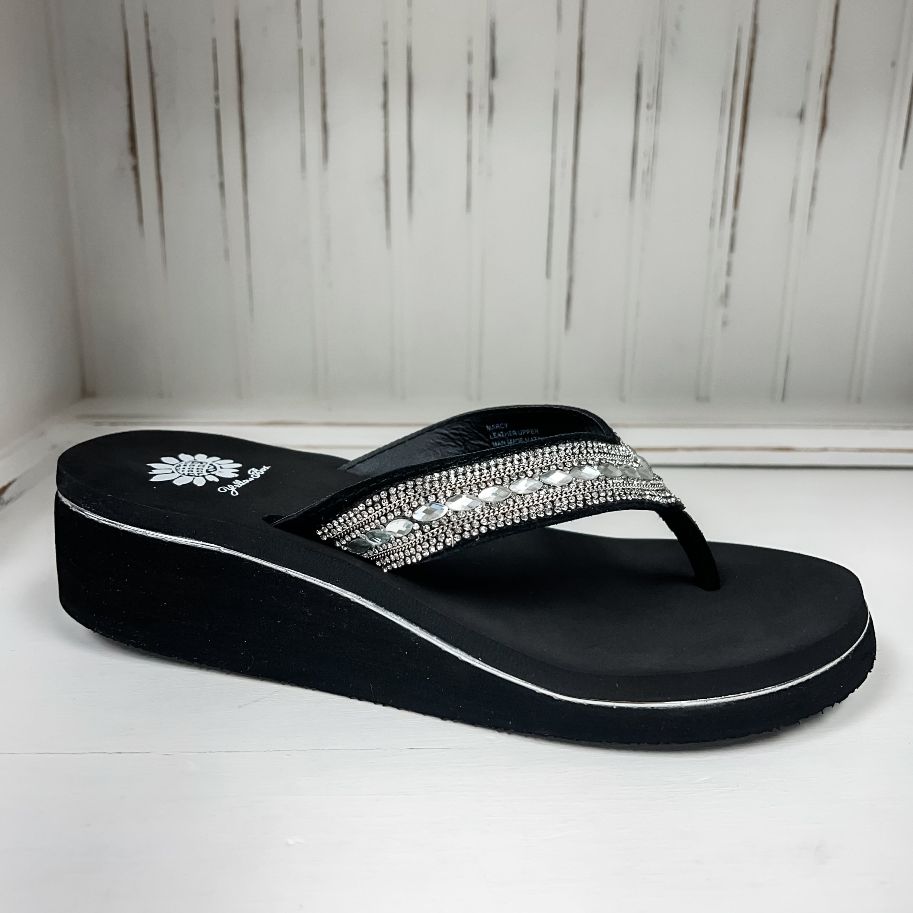 Marcy Wedge Sandal - Clear