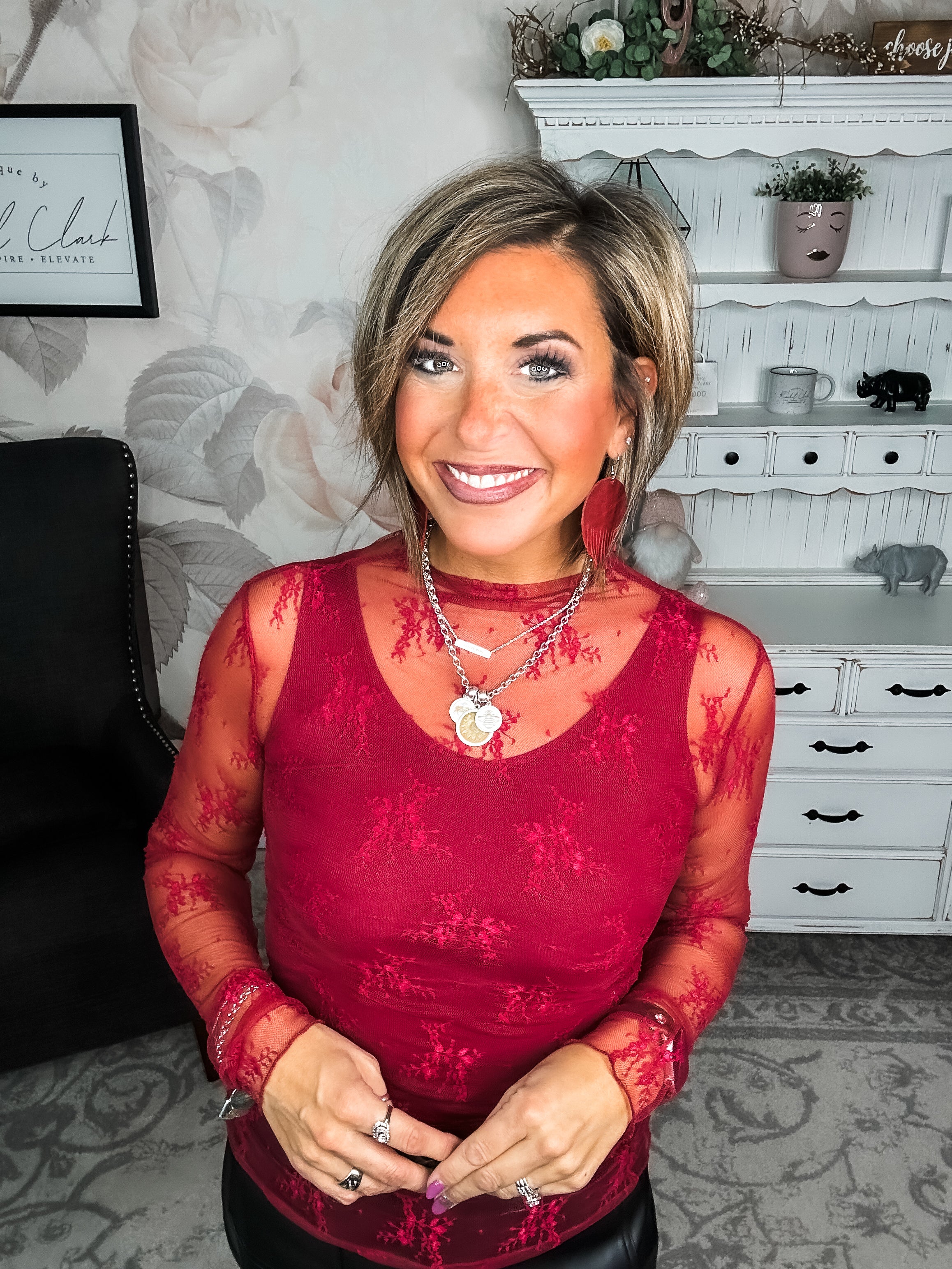 Turn Back Time Mesh Top