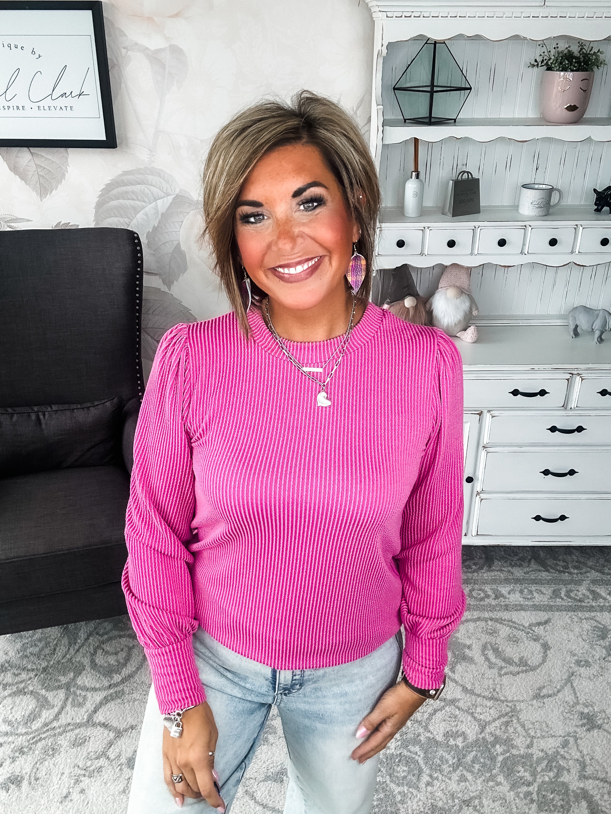 Share My Secret Pullover - Magenta