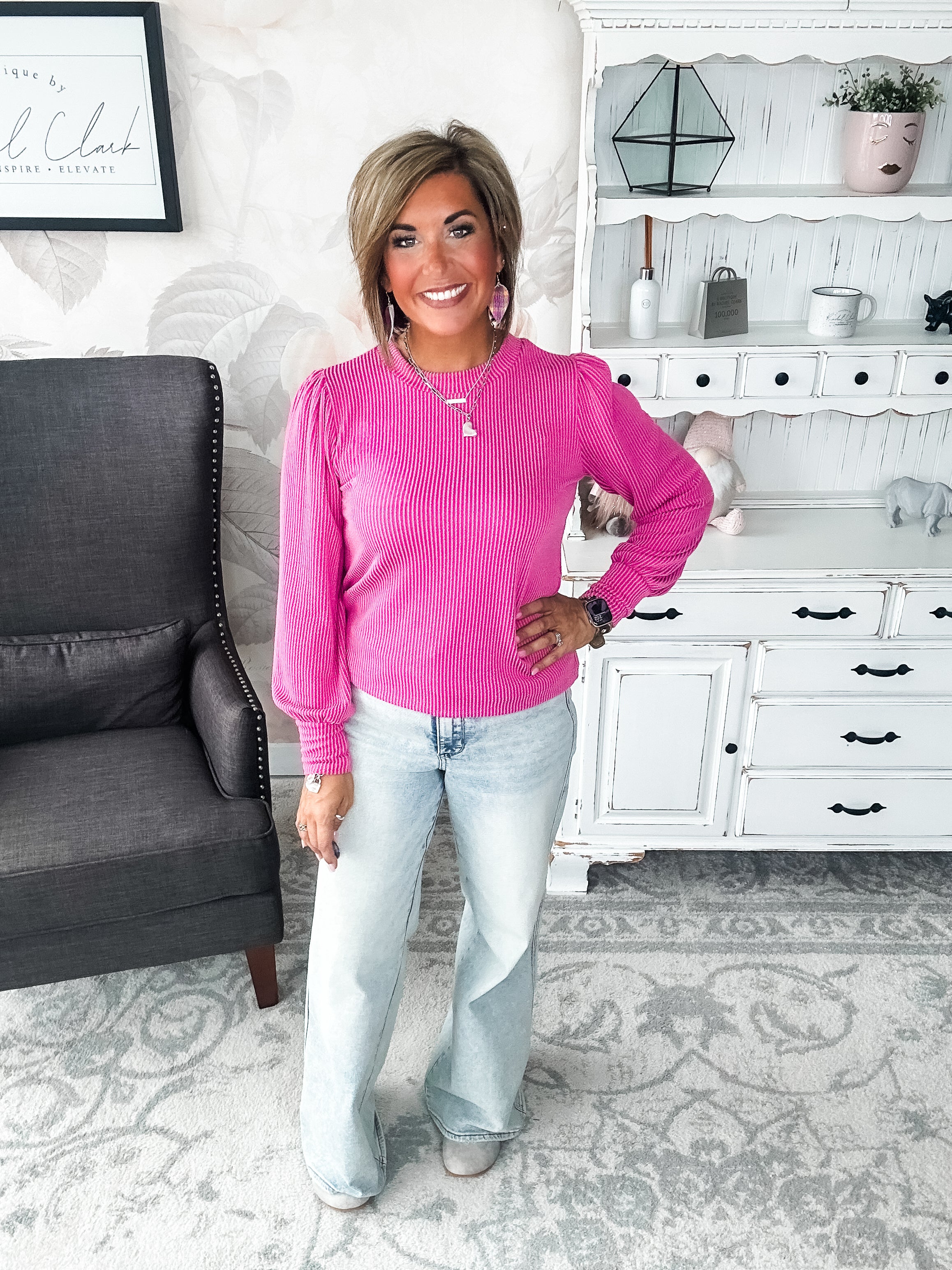 Share My Secret Pullover - Magenta