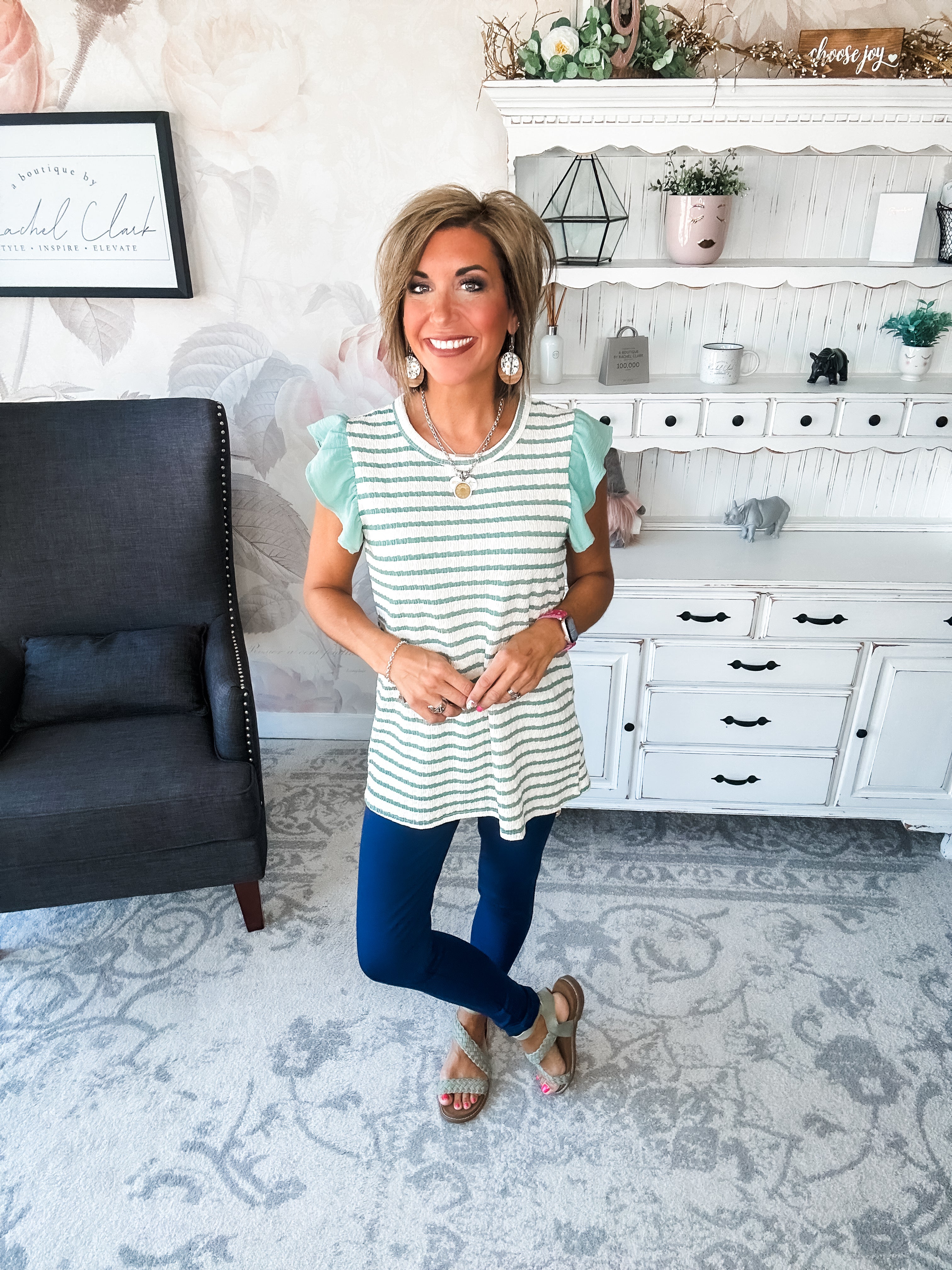 Mend A Broken Heart Top - Sage