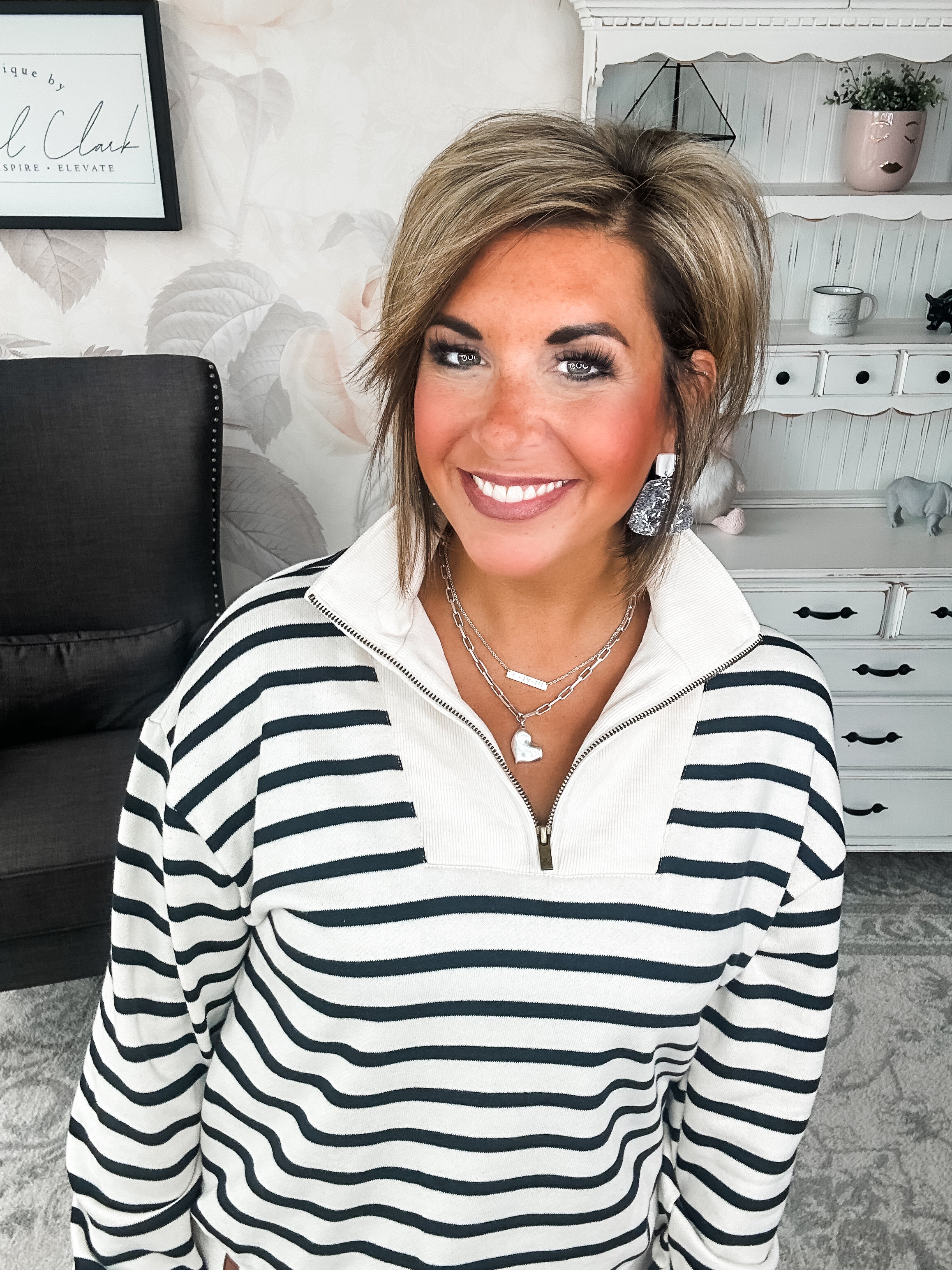 Ampersand Avenue Zip Sweater - Risk Taker
